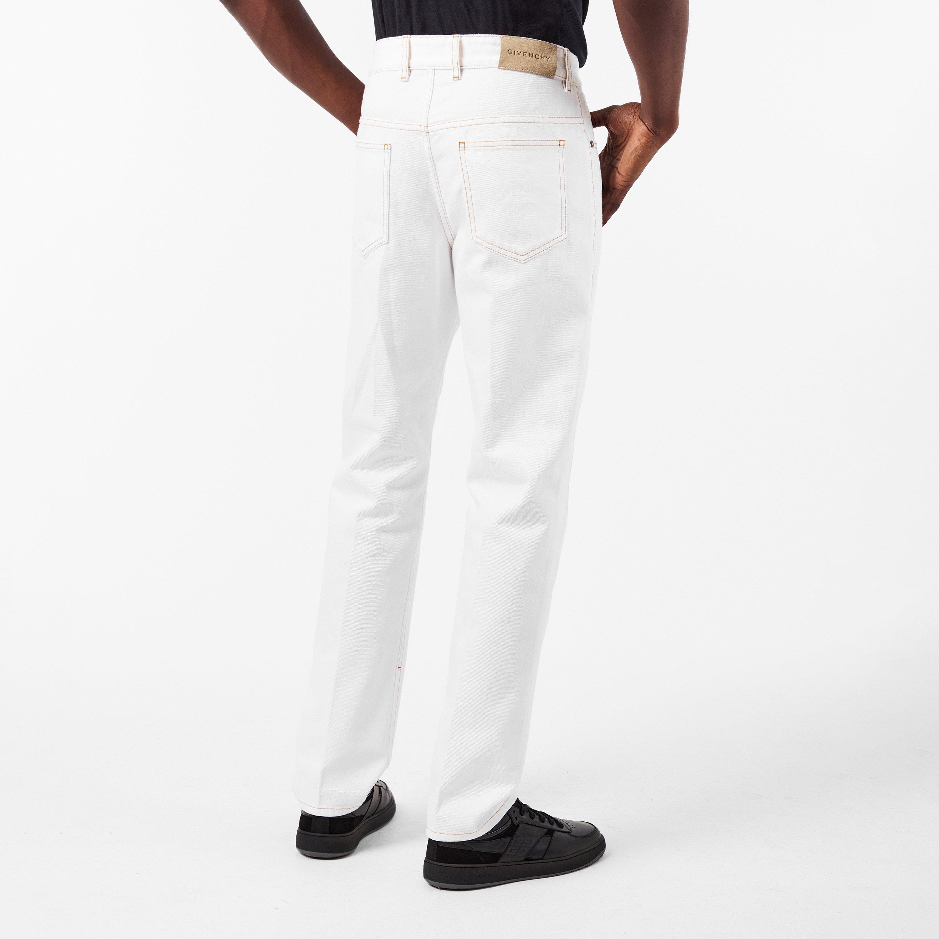 White - GIVENCHY - Men's Straight Jeans - 4