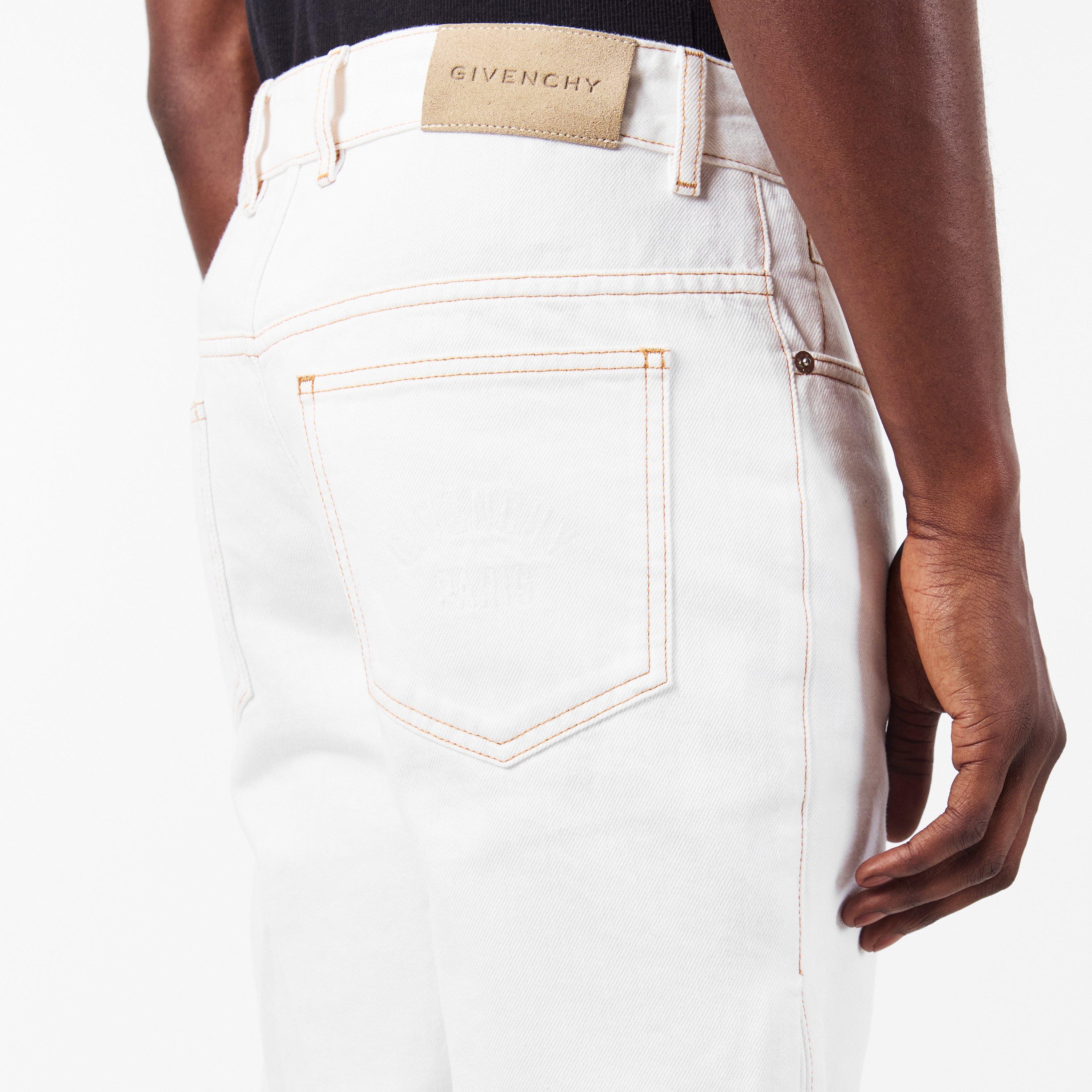 White - GIVENCHY - Men's Straight Jeans - 5