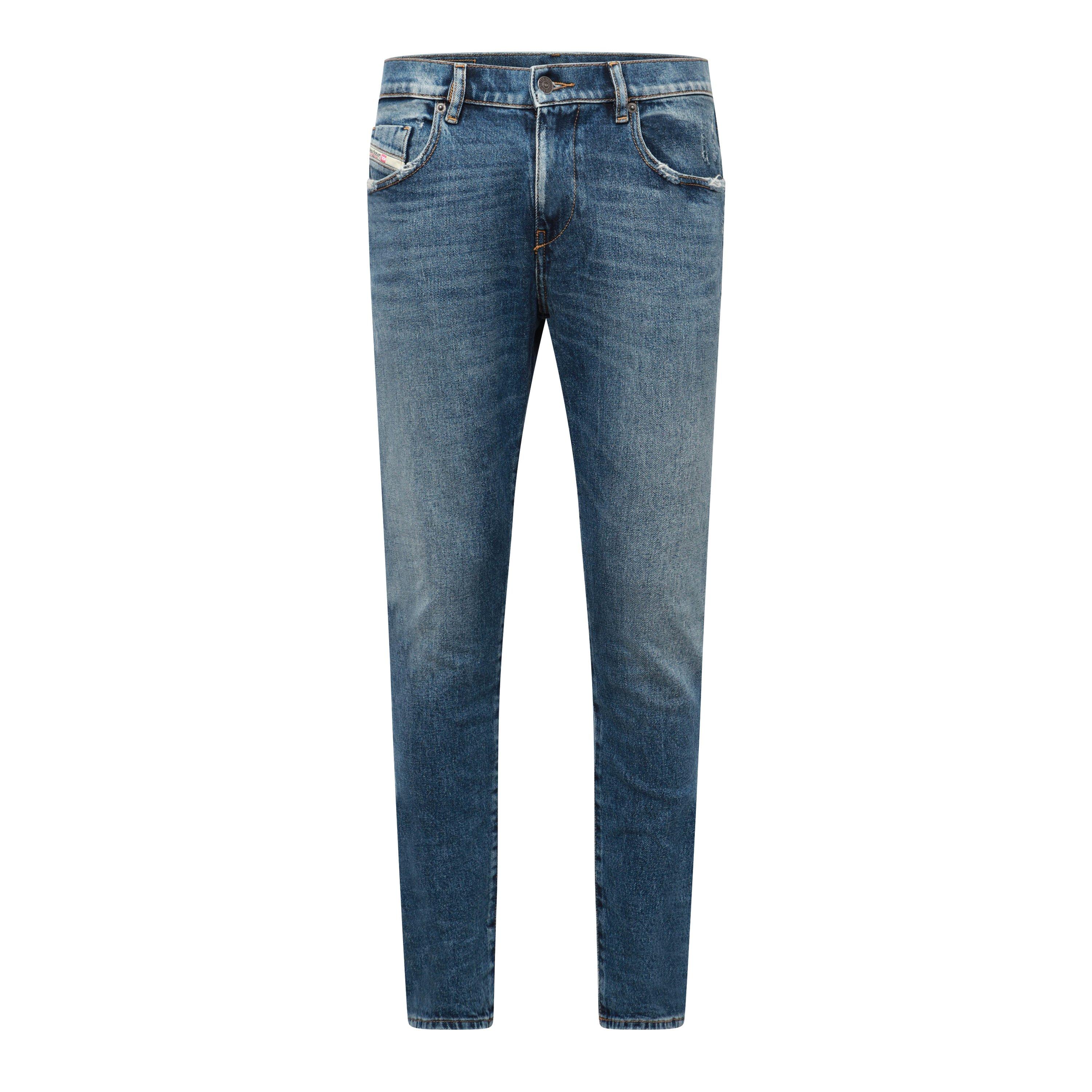 Diesel Men's 2019 D-Strukt Slim Fit Jeans - Blue Denim - 27W S