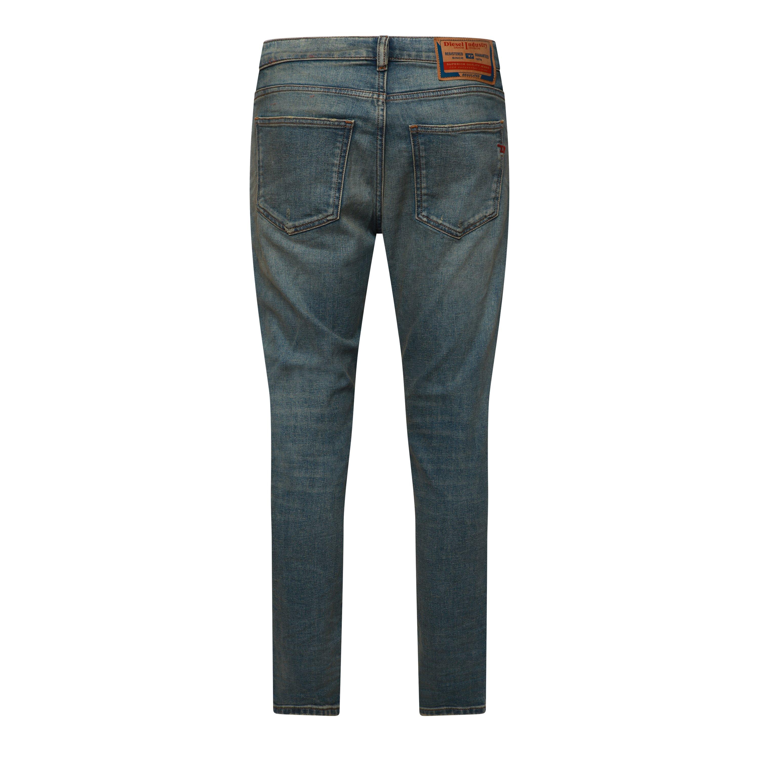 Blue Denim - Diesel - Men's 2019 D-Strukt Slim Fit Jeans - 2