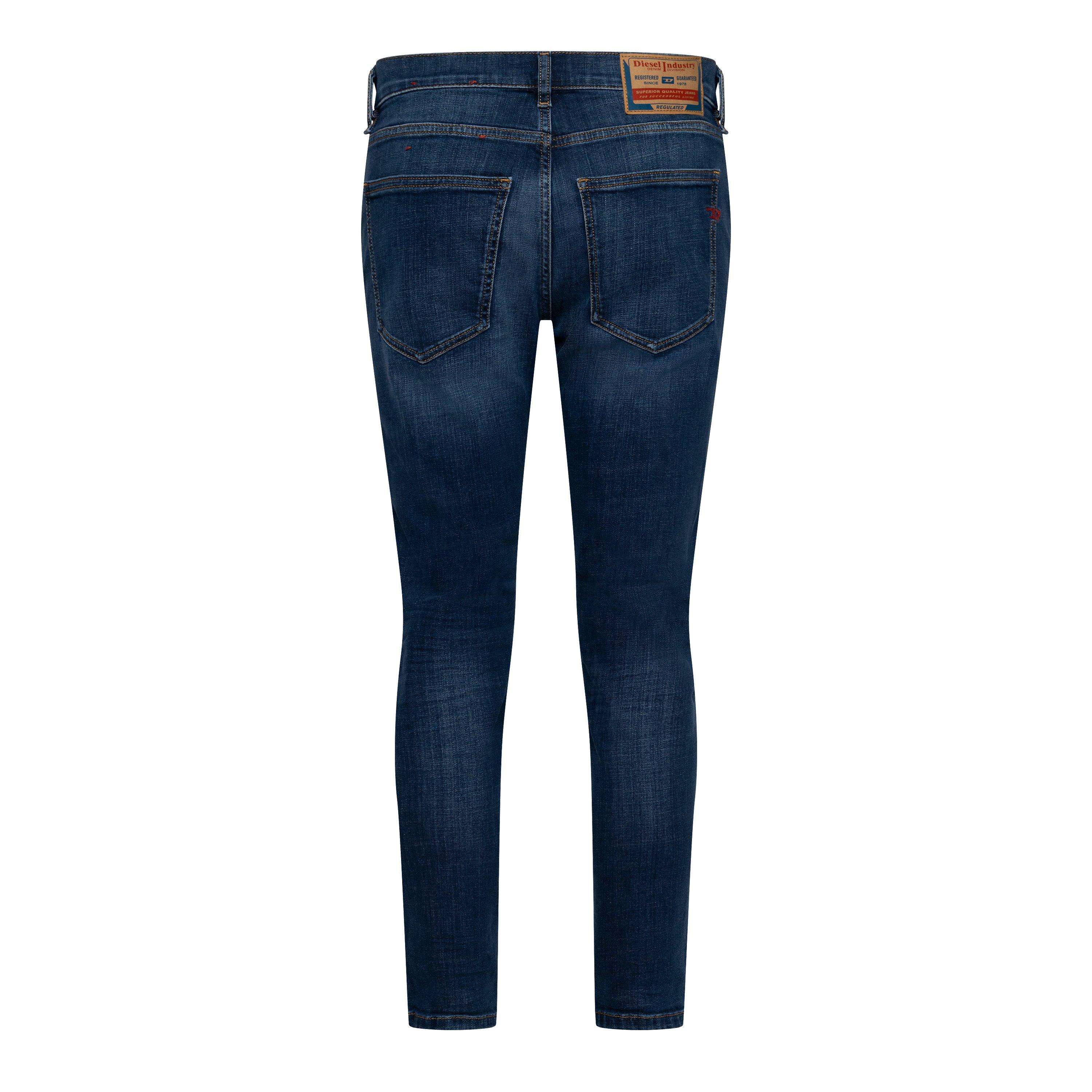 Blue Denim - Diesel - Men's 2019 D-Strukt Slim Fit Jeans - 2