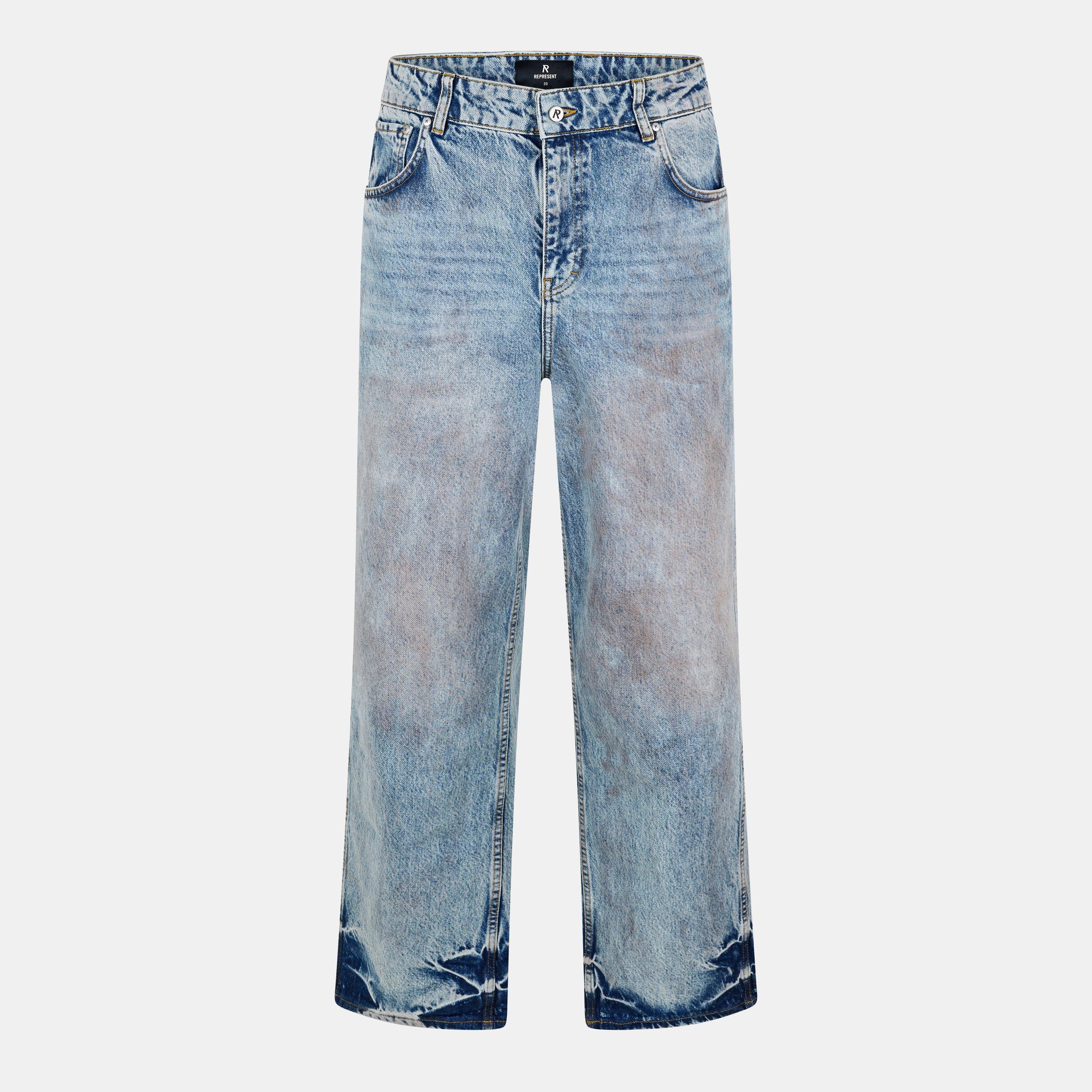 Represent Men's Straight Leg Jeans - Mechanic Blue - 38W R