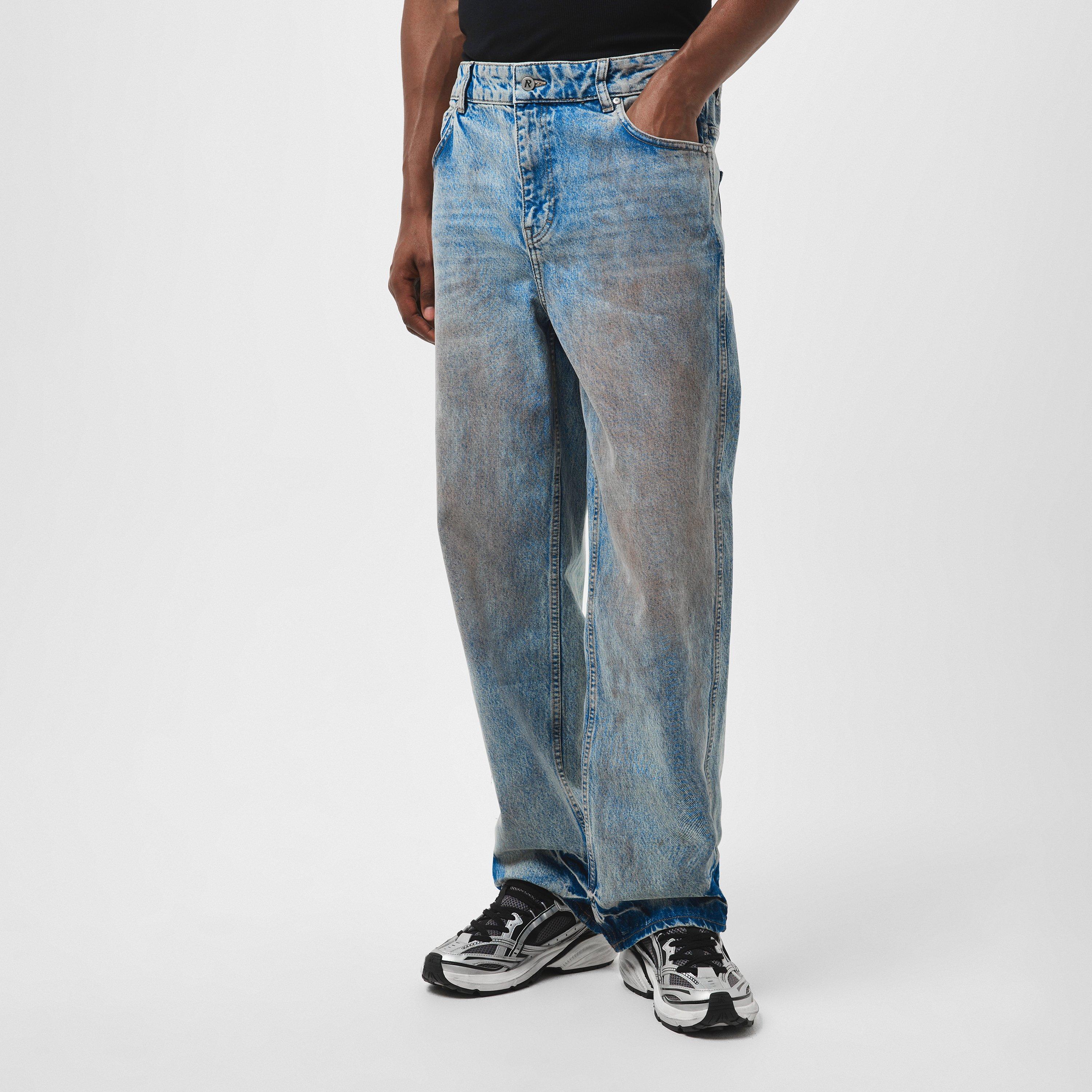 Mechanic Blue - Represent - Men's Straight Leg Jeans - 3