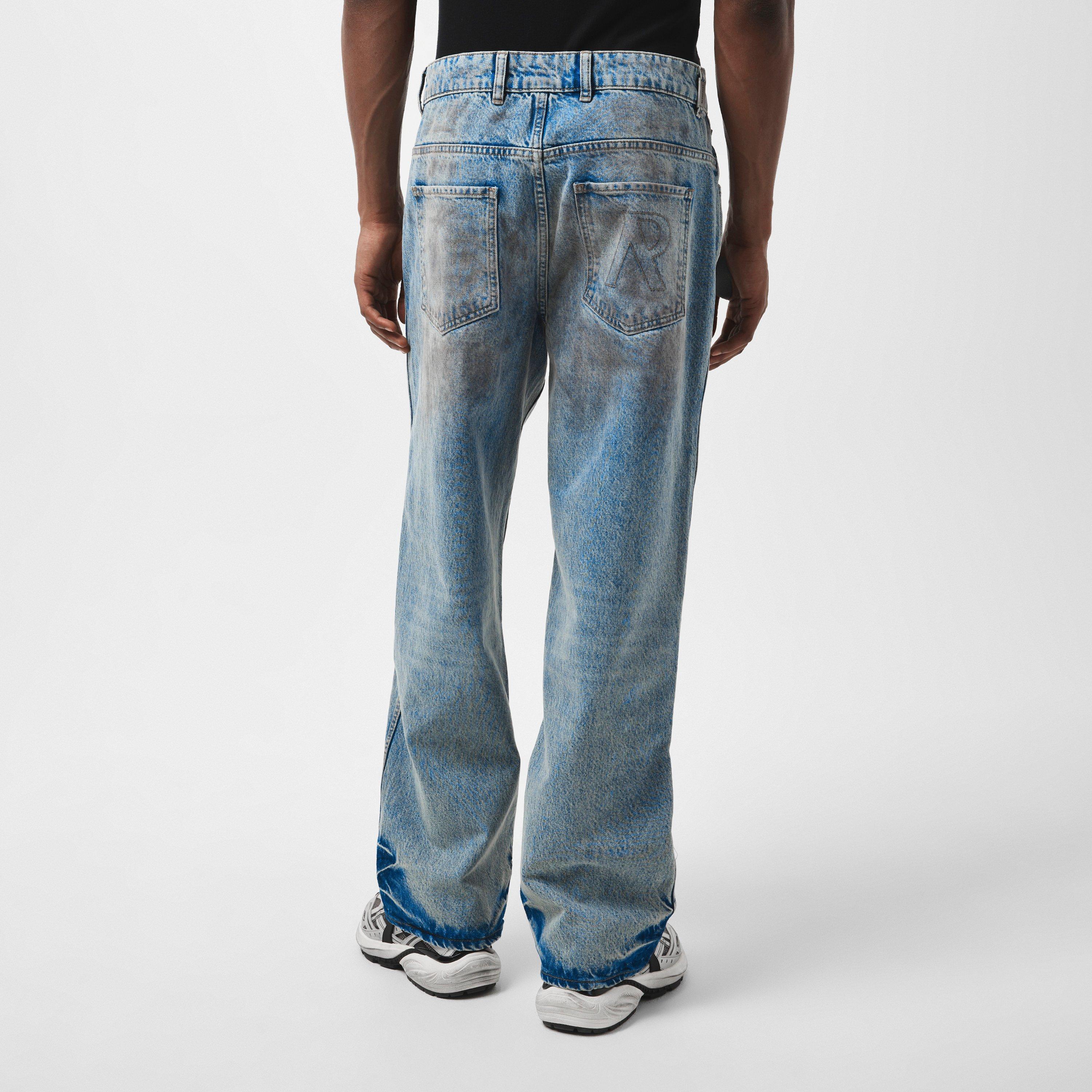 Mechanic Blue - Represent - Men's Straight Leg Jeans - 4