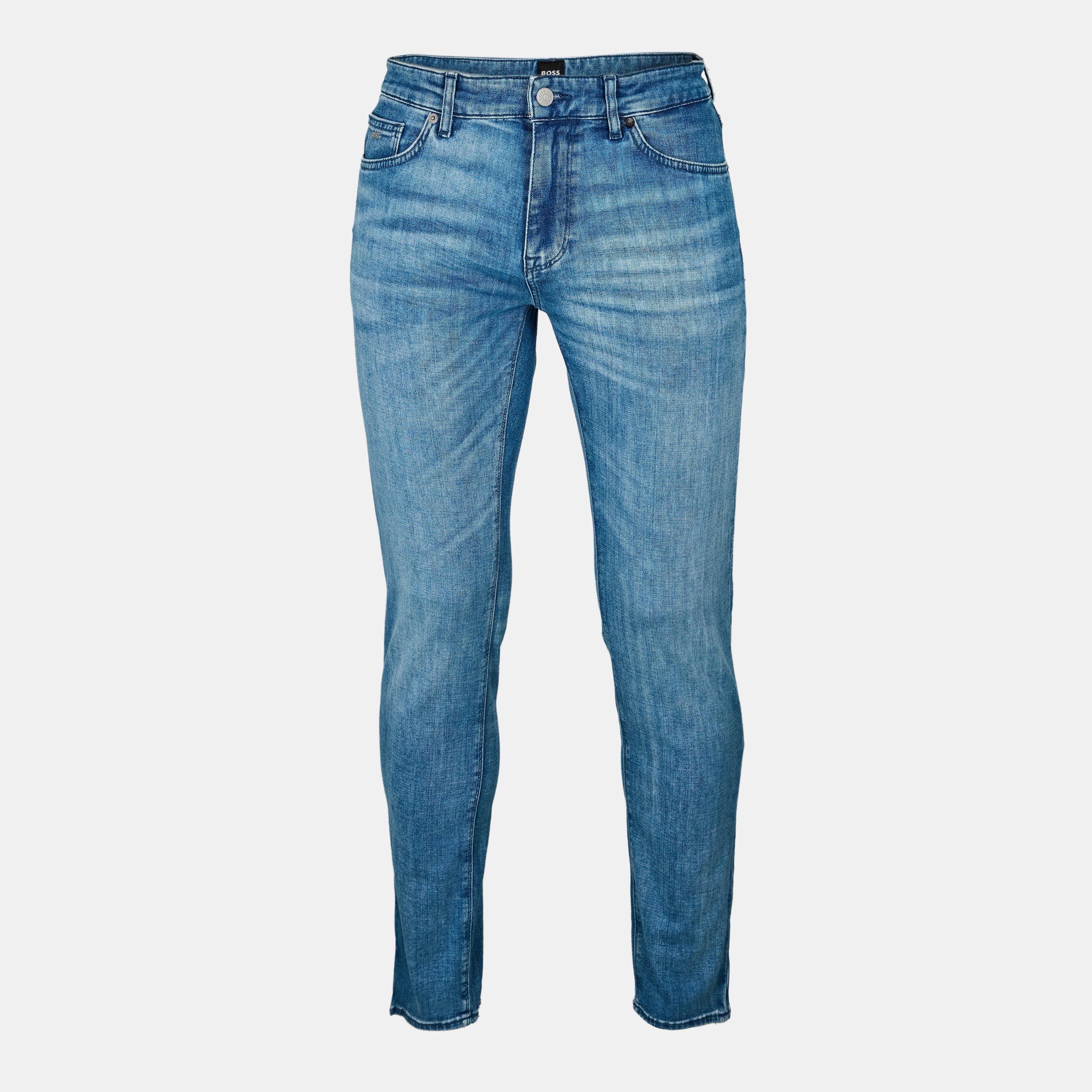 Boss Men's Maine3 Slim Fit Jeans - Turquoise/Aqua - 33W R