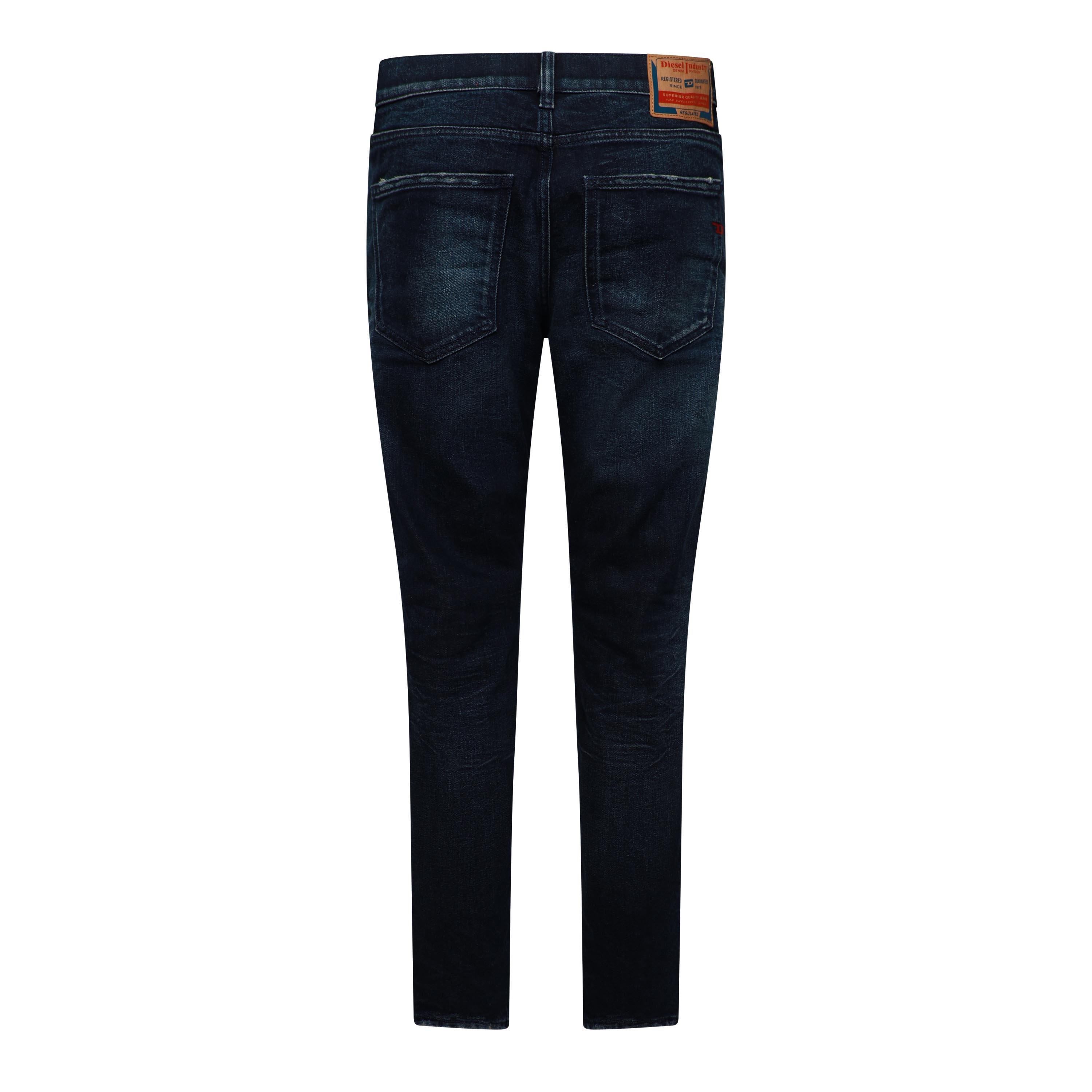 Blue Denim - Diesel - Men's 2019 D-Strukt Slim Fit Jeans - 2