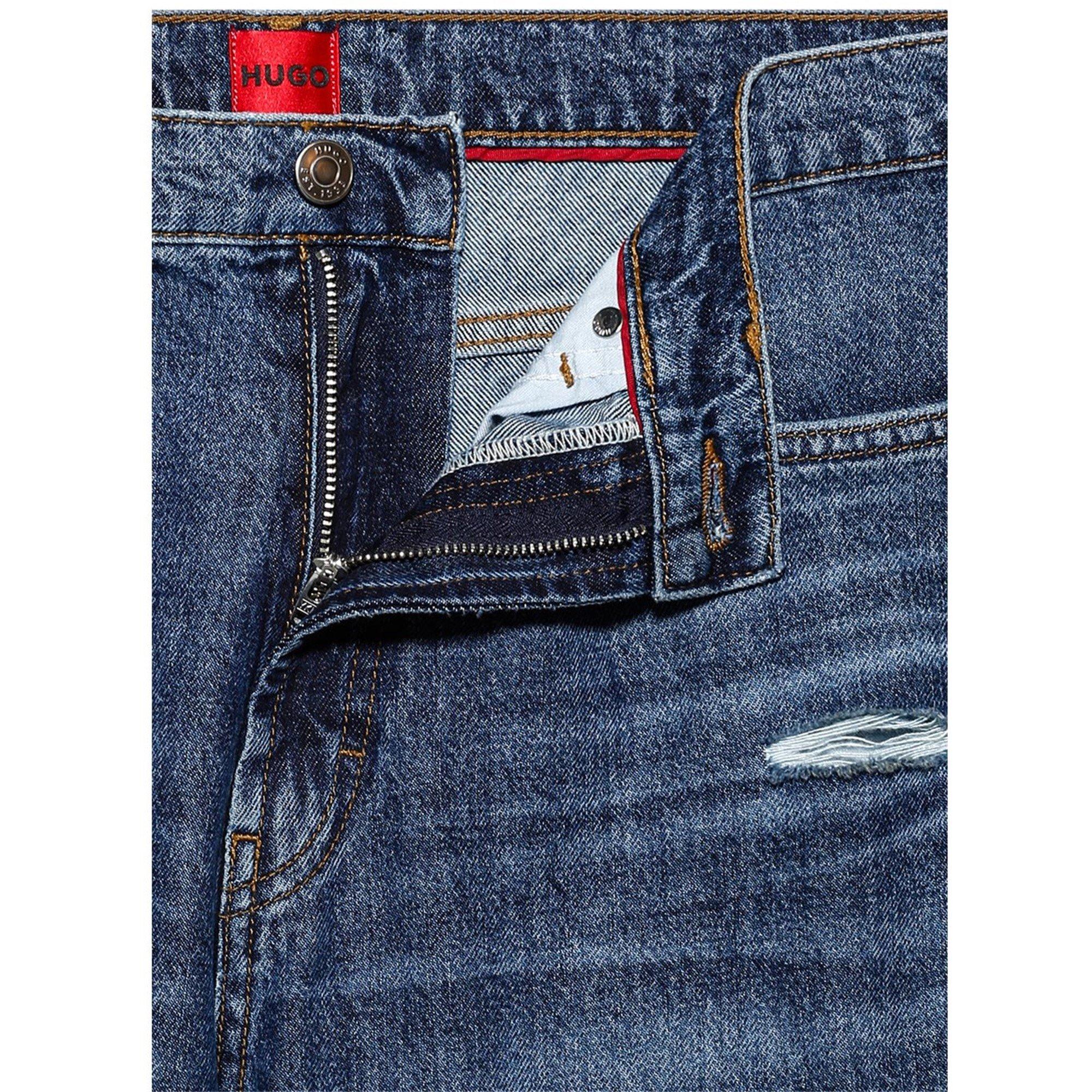 Bright Blue - Hugo - Men's Slim Fit Jeans - 7