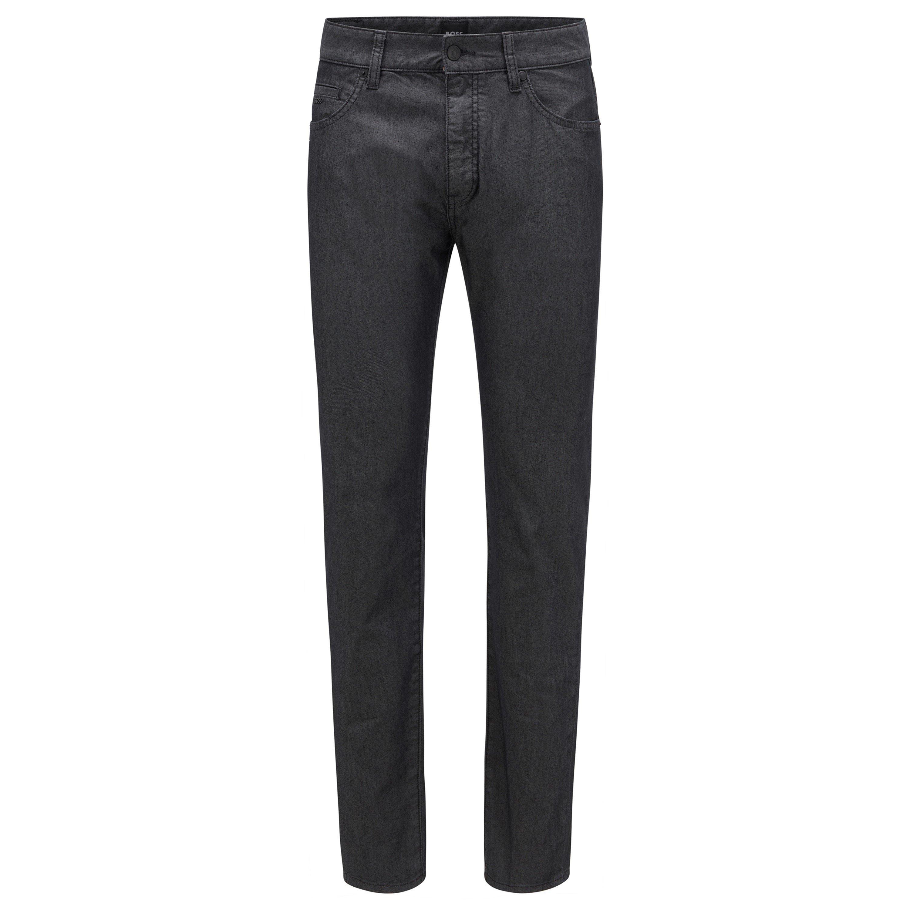 Dark Grey - Boss - Men's Keith Slim Fit Jeans