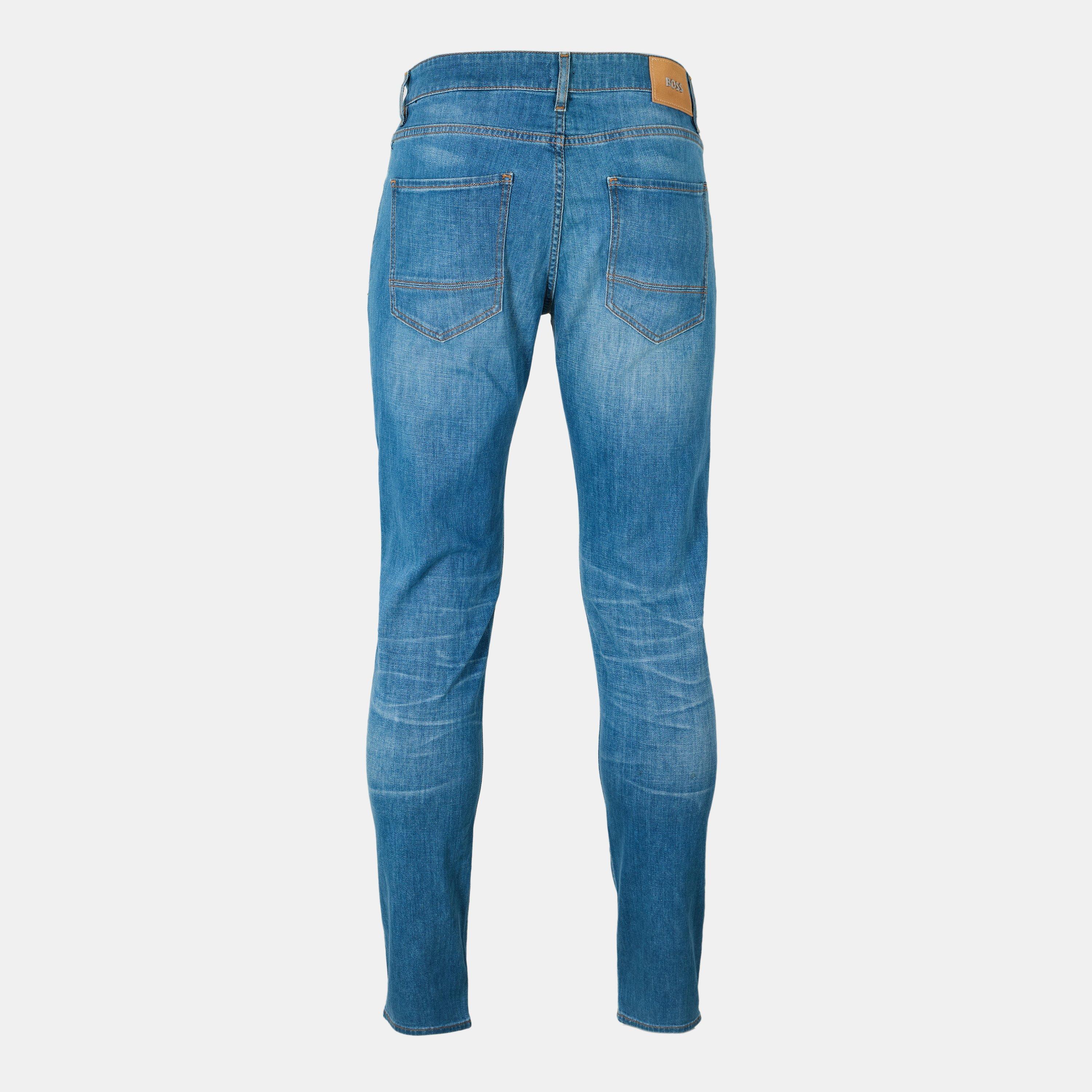 Medium Blue - Boss - Men's Keith-1 Slim Jeans - 2