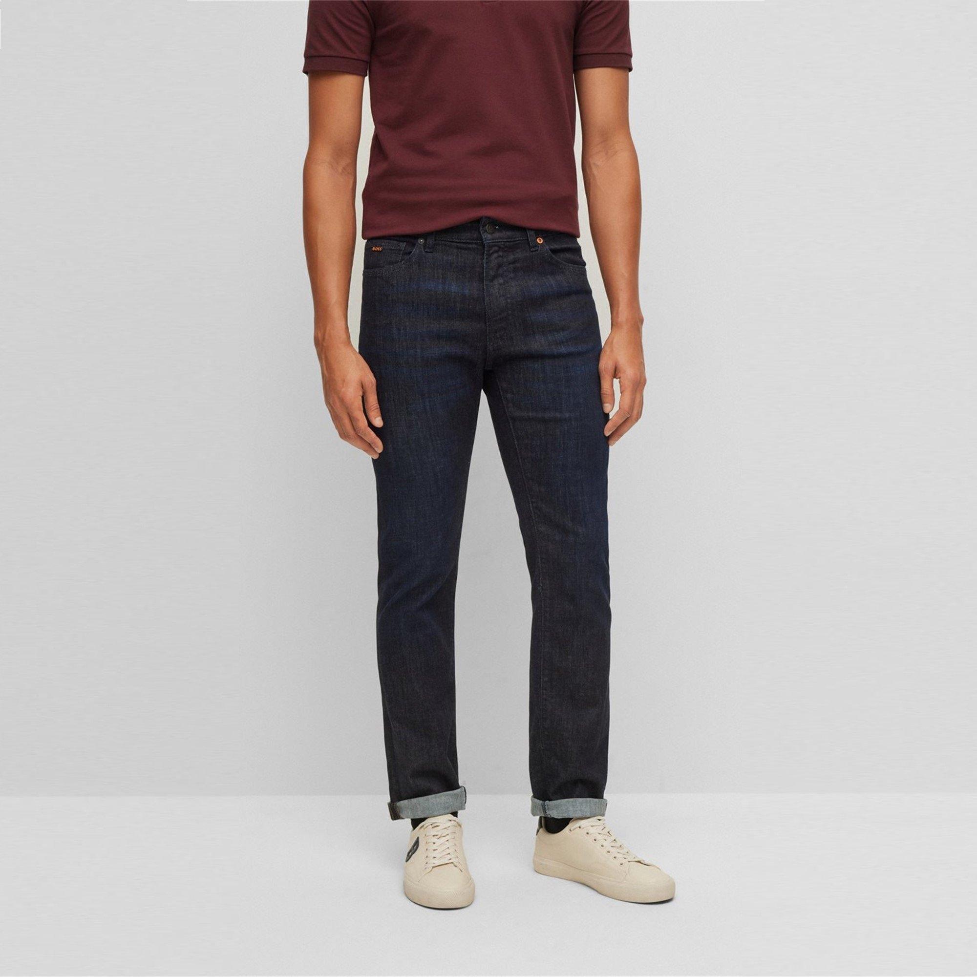 Navy - Boss - Men's Maine Slim Jeans - 2