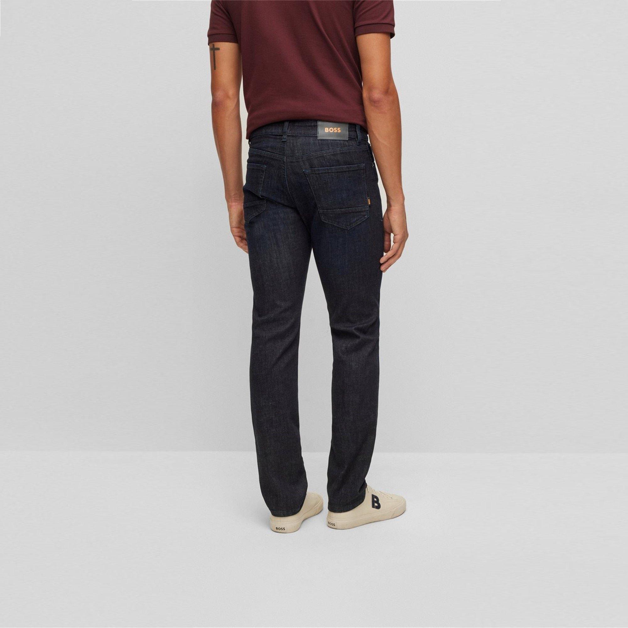Navy - Boss - Men's Maine Slim Jeans - 3