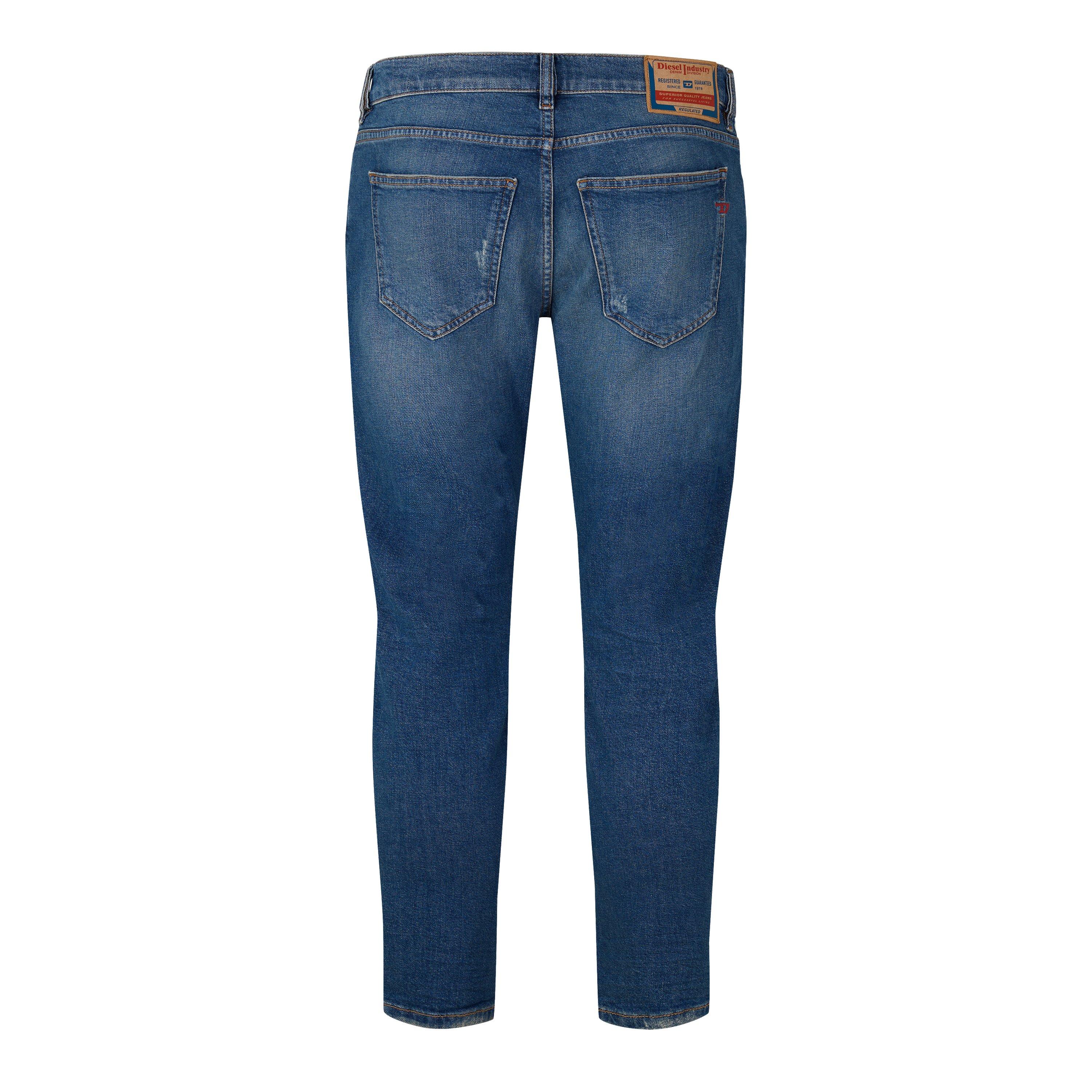 Blue Denim - Diesel - Men's 2019 D-Strukt Slim Fit Jeans - 2