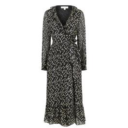 MICHAEL Michael Kors Fil Coupé Wrap Dress