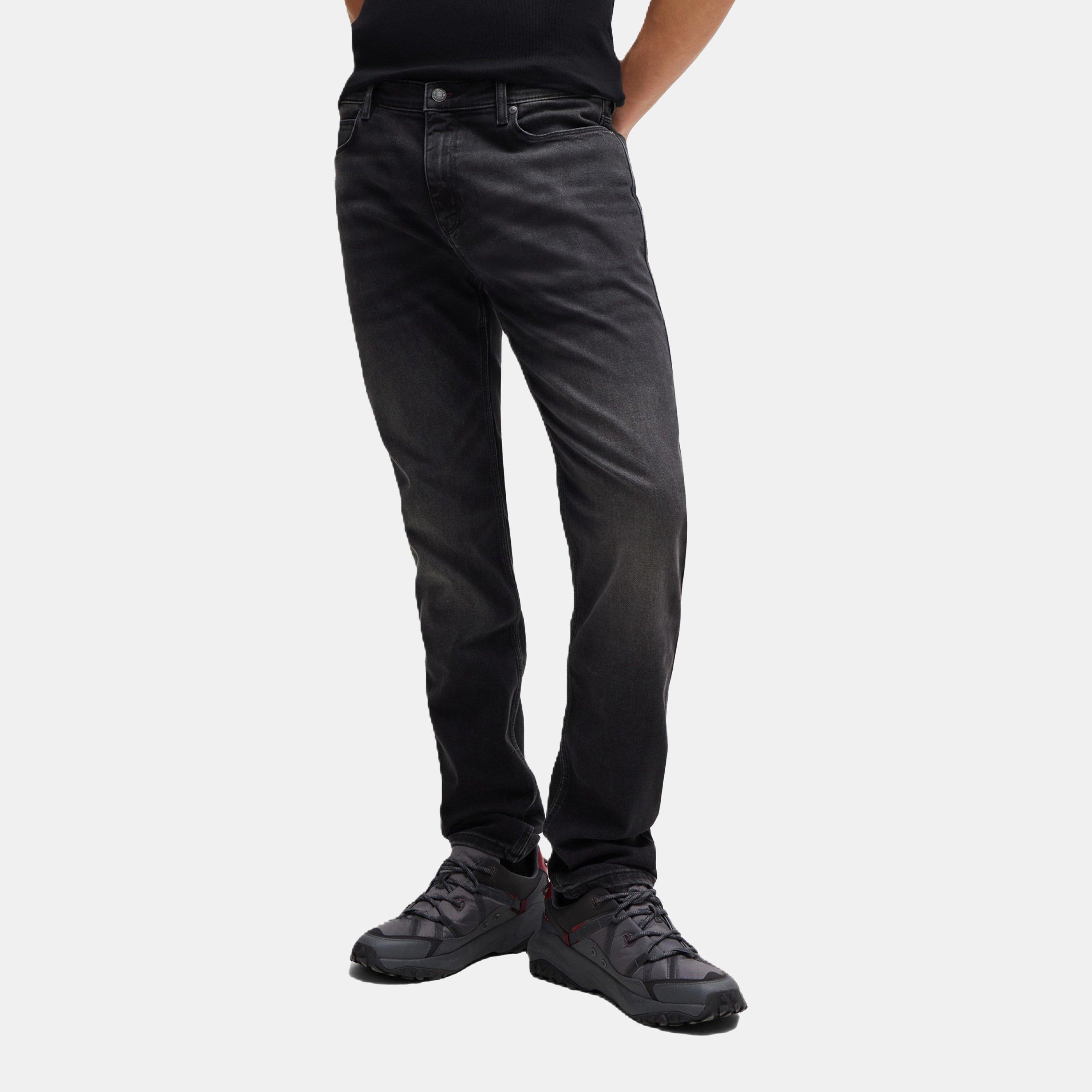 Dark Grey - Hugo - Men's Slim Fit Jeans - 3