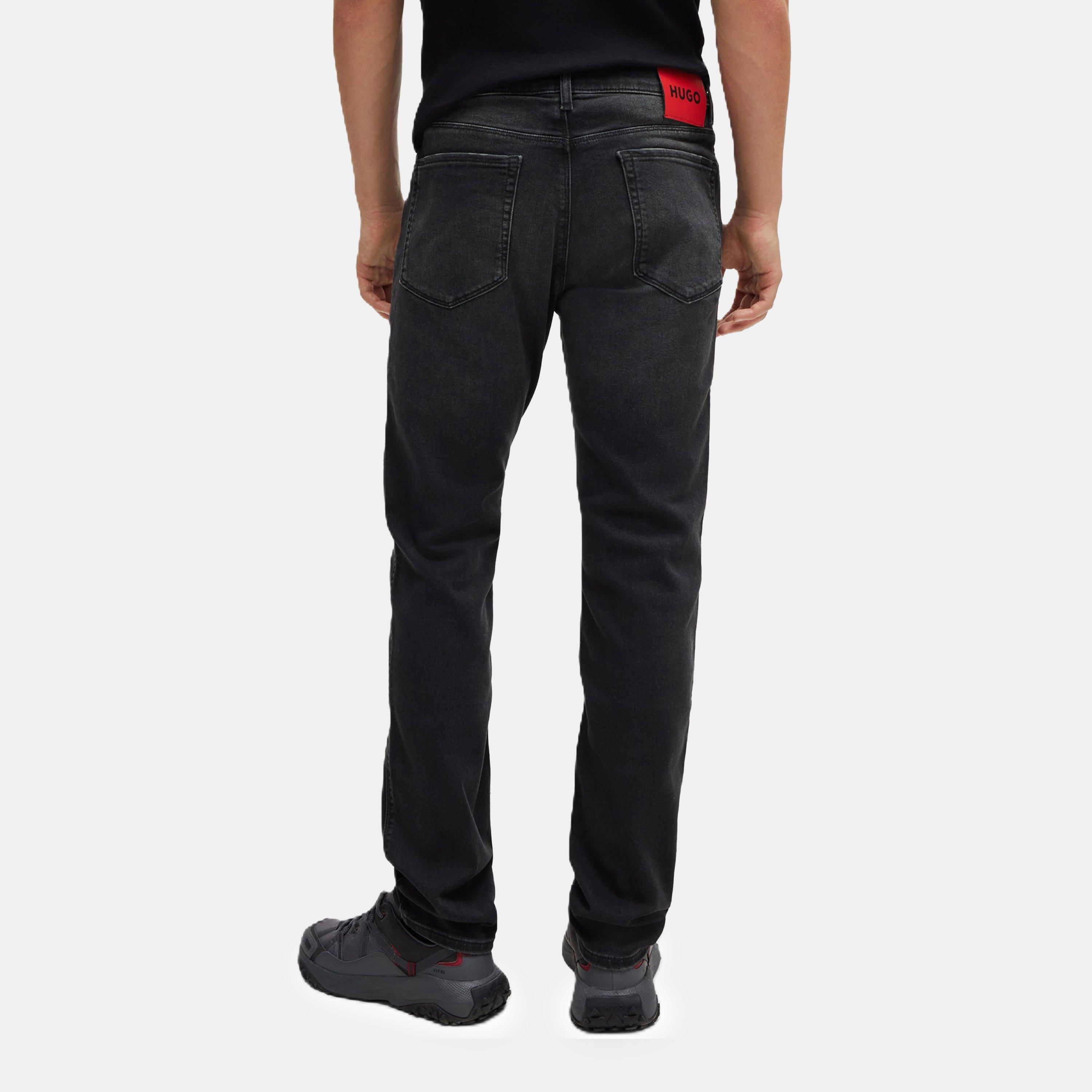 Dark Grey - Hugo - Men's Slim Fit Jeans - 4