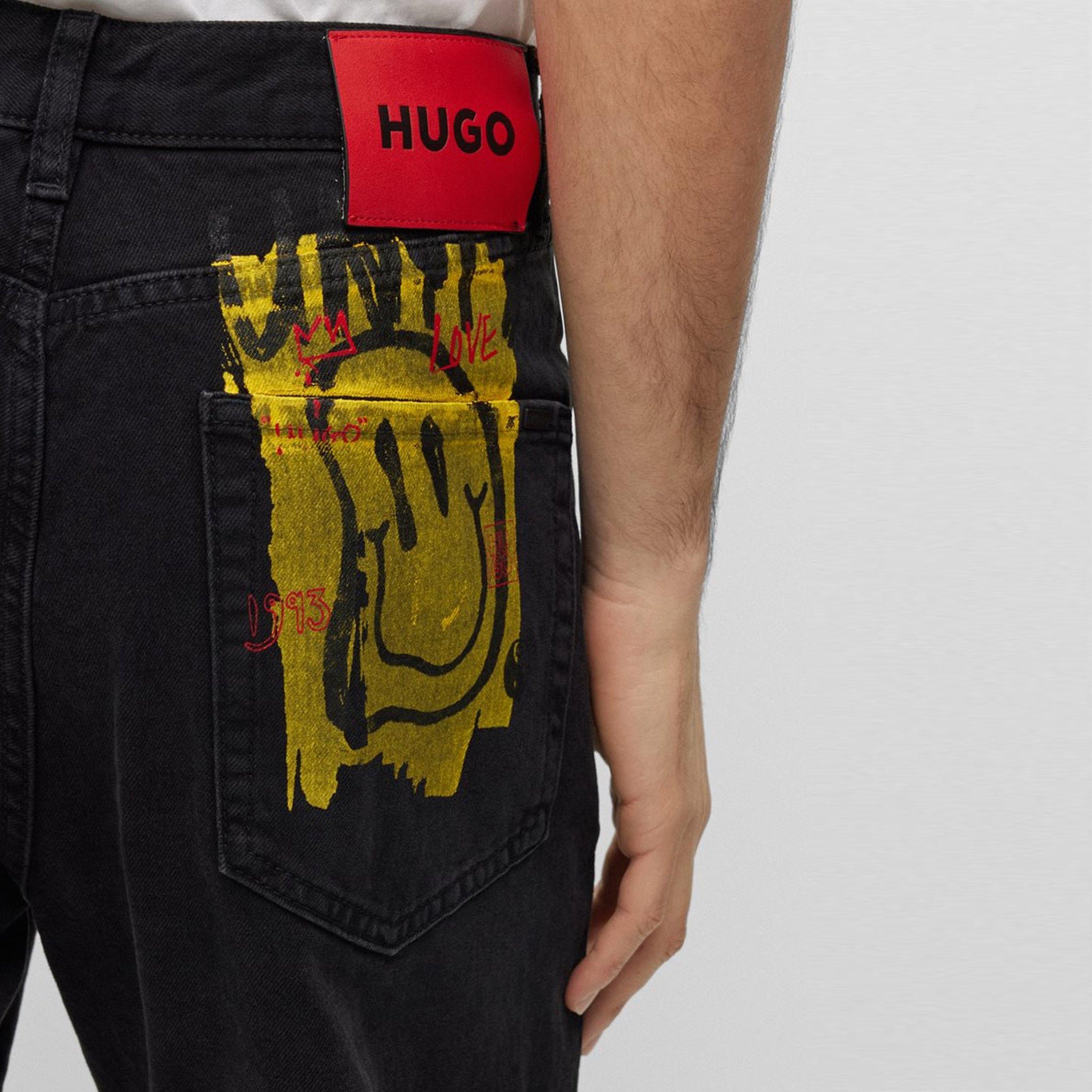 Black - Hugo - Men's Slim Fit Jeans - 5