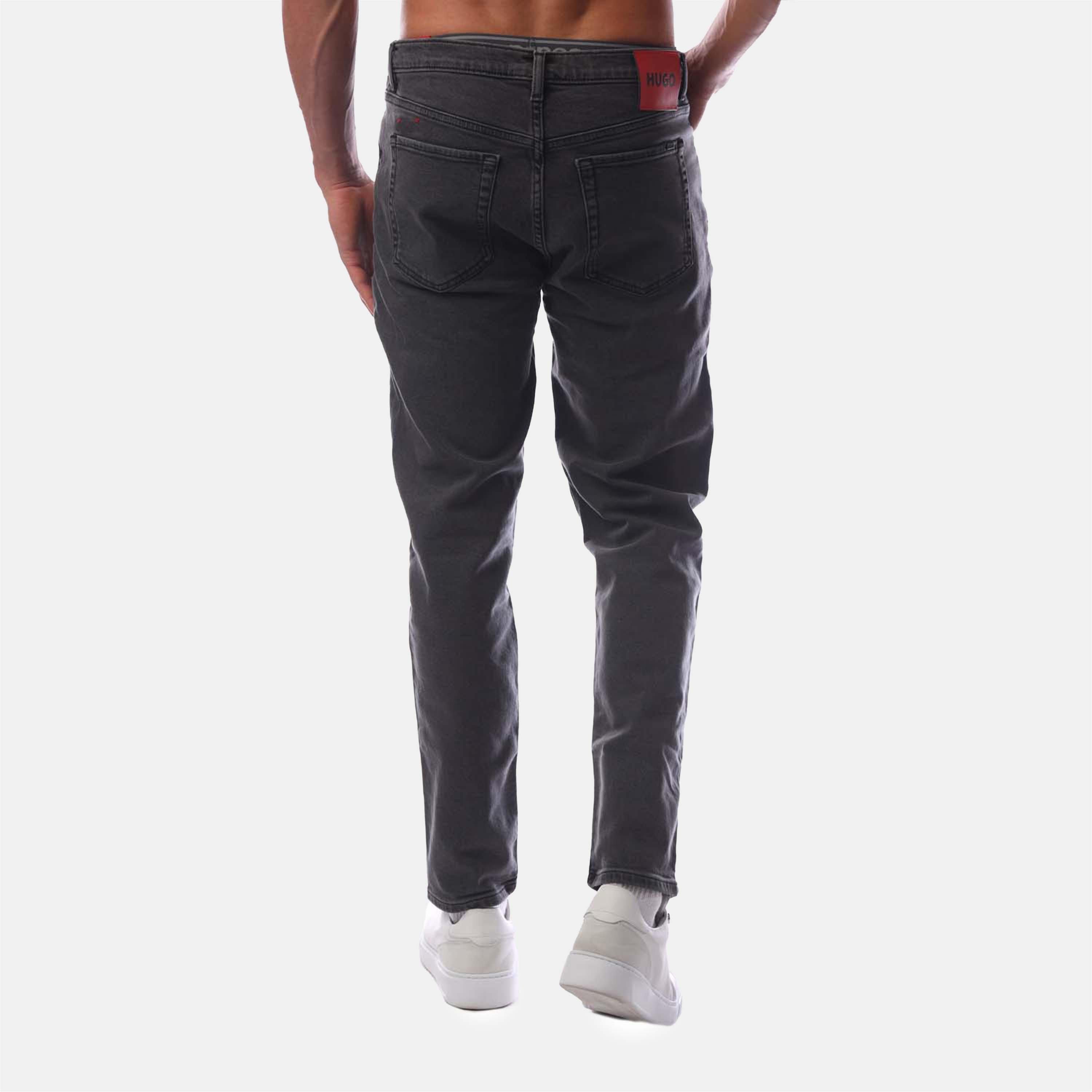 Dark Grey - Hugo - Men's Slim Fit Jeans - 2