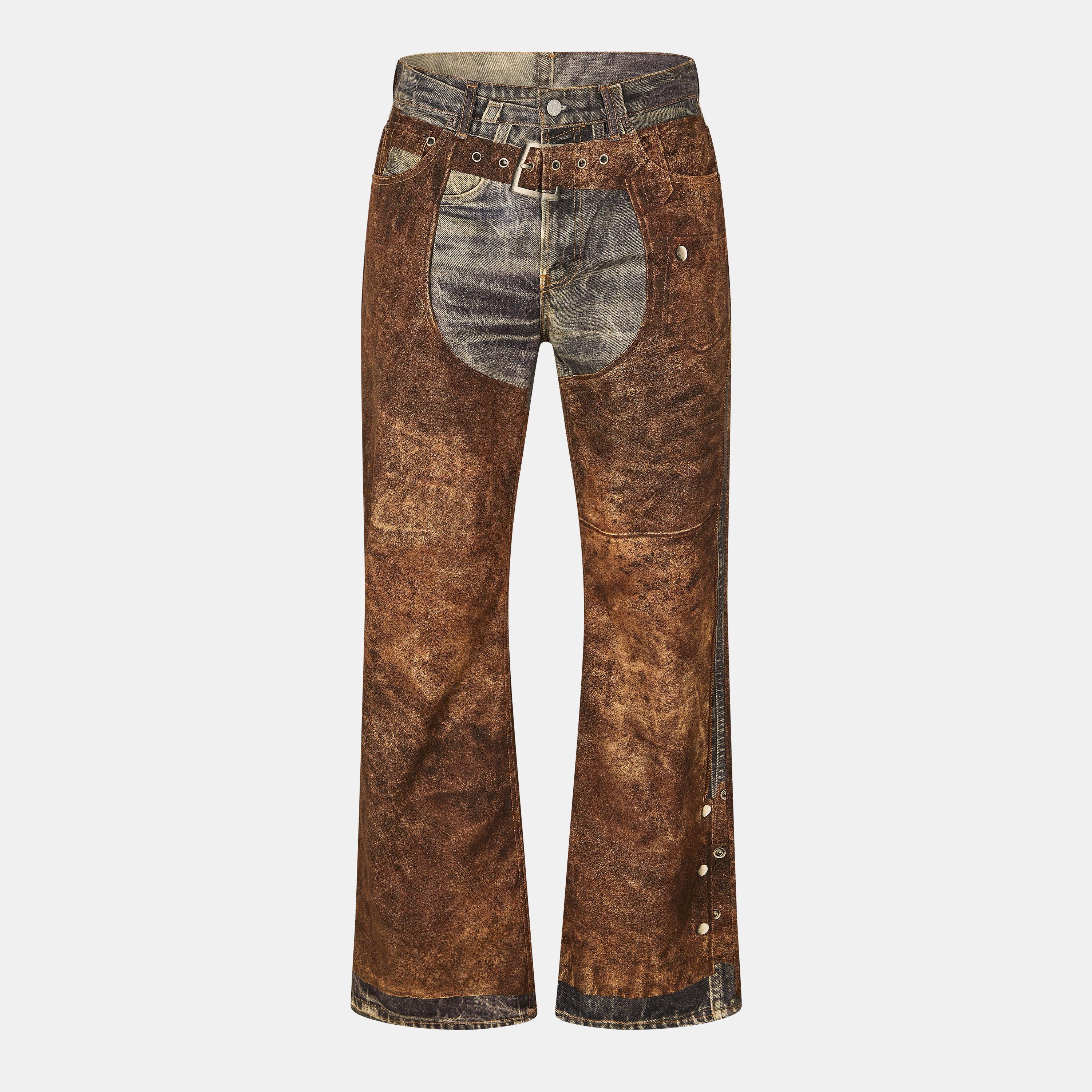 Multi - Acne Studios - Men's Trompe Loeil Straight Leg Jeans - 1