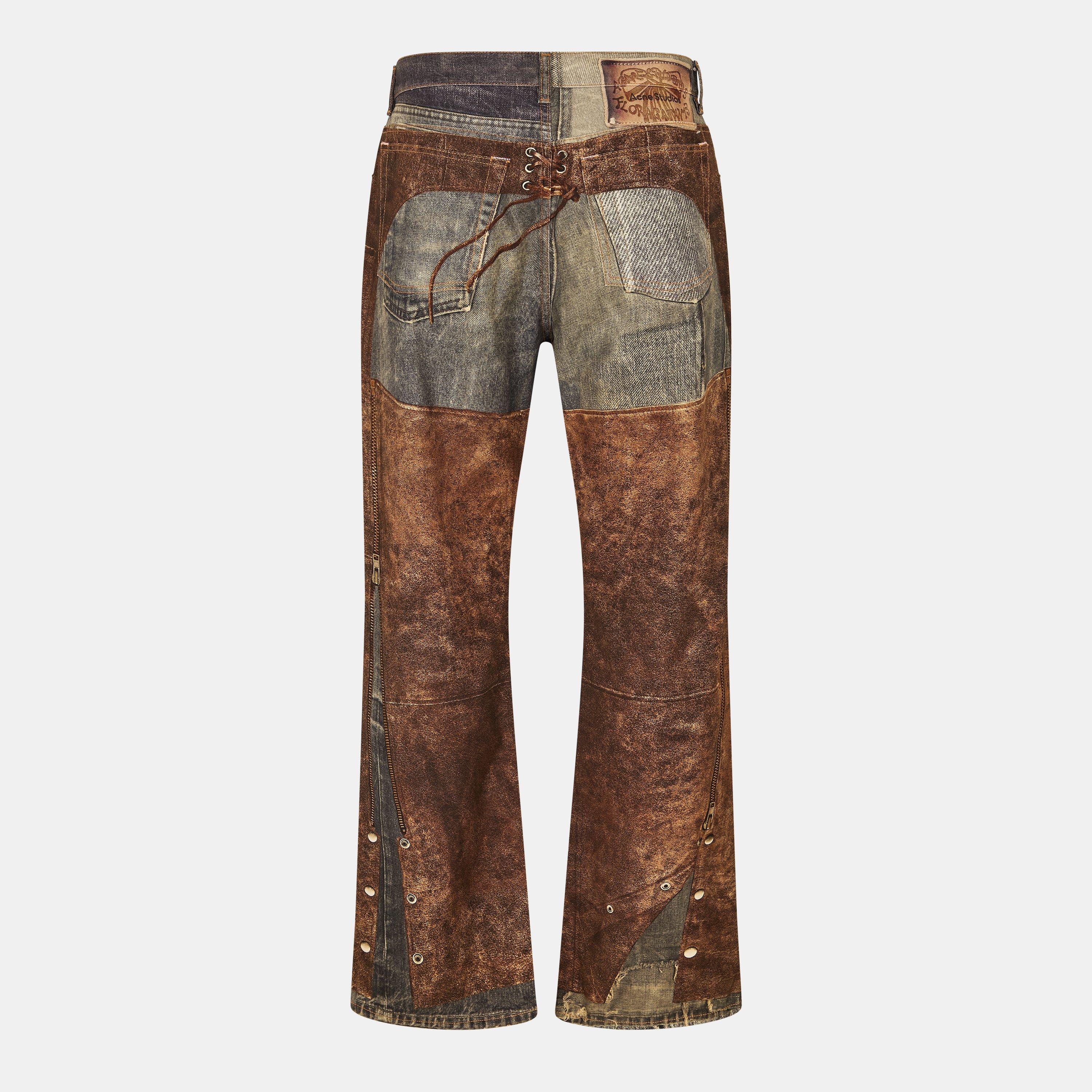 Multi - Acne Studios - Men's Trompe Loeil Straight Leg Jeans - 2