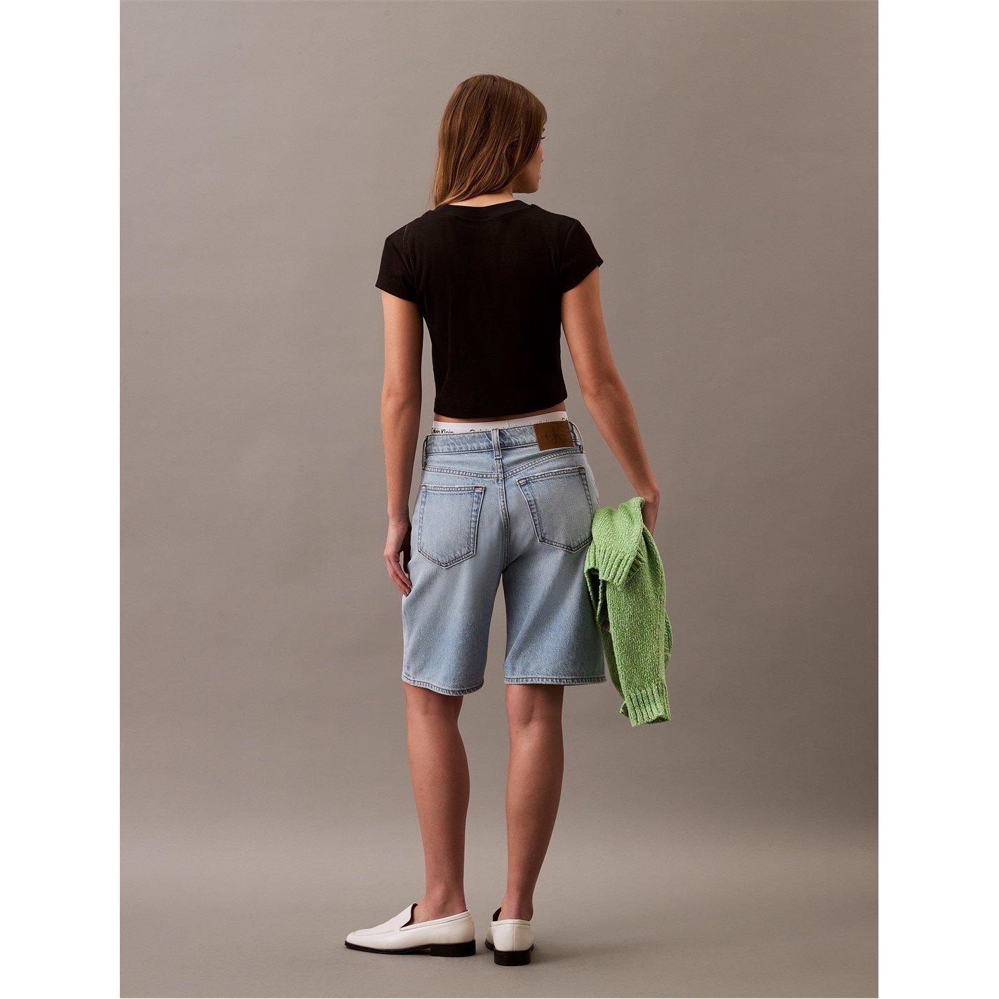 Noir - Calvin Klein Jeans - Women's CKJ Mono Baby T Crop Top - 4