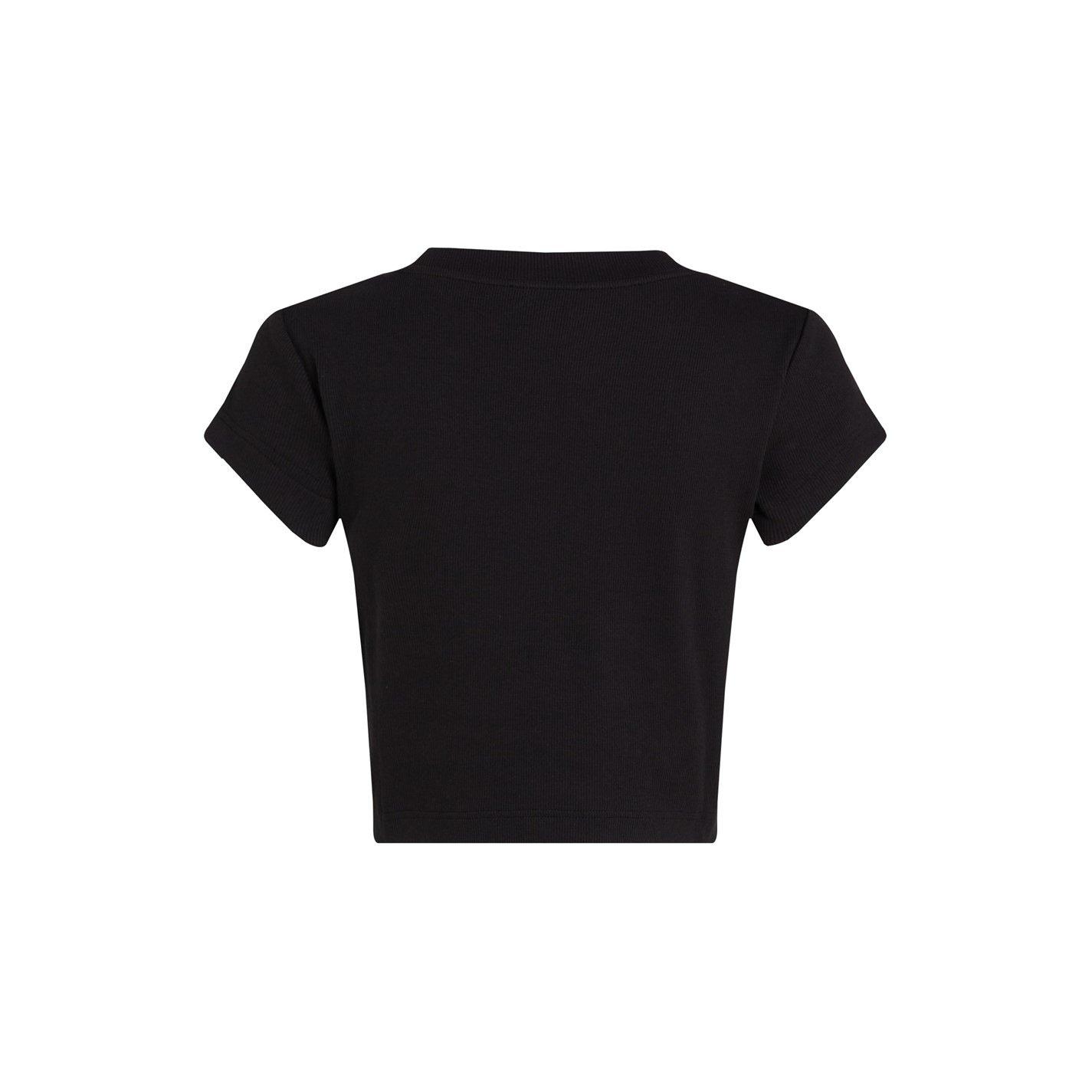 Noir - Calvin Klein Jeans - Women's CKJ Mono Baby T Crop Top - 7