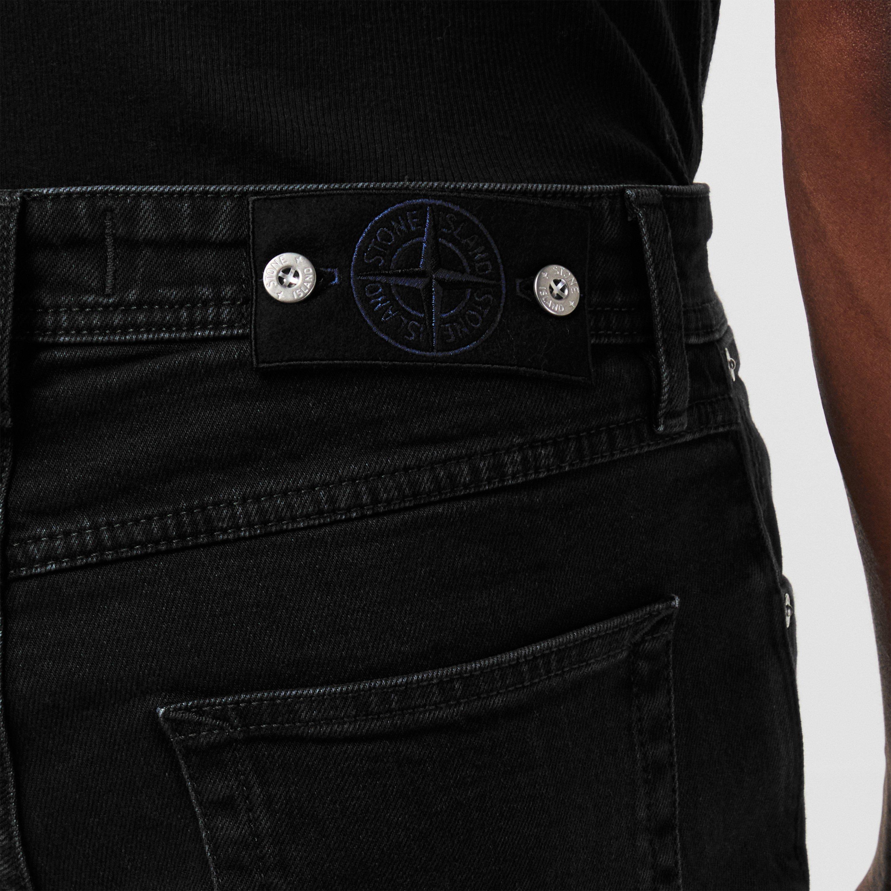 Black VJ901 - Stone Island - Mens Denim Research Slim Fit Jeans - 5