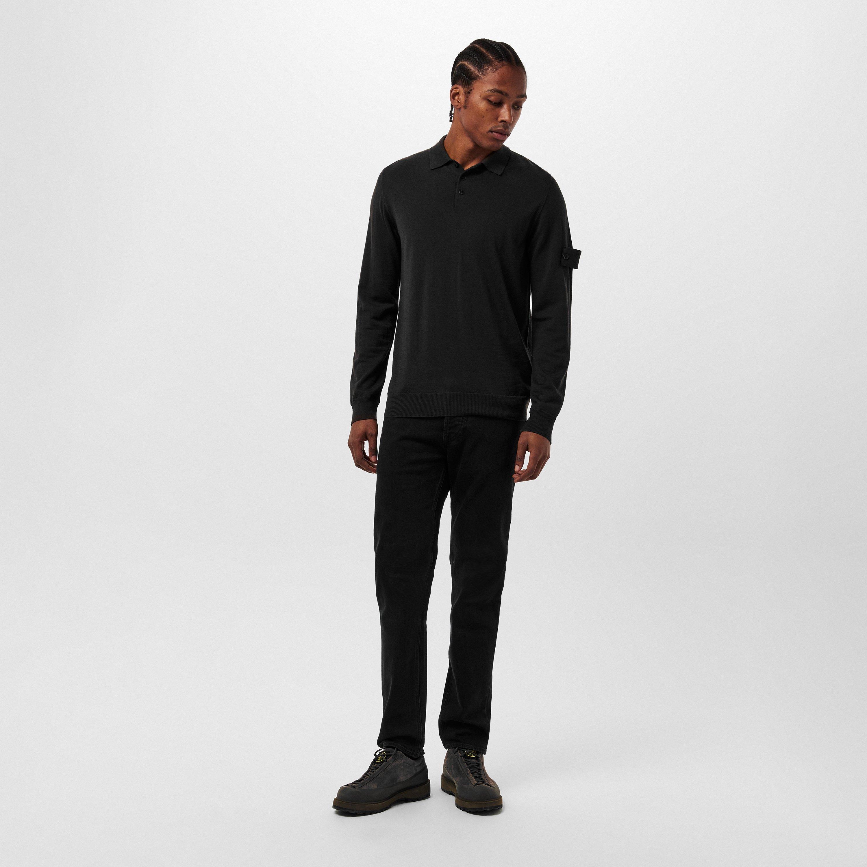 Black VJ901 - Stone Island - Mens Denim Research Slim Fit Jeans - 6