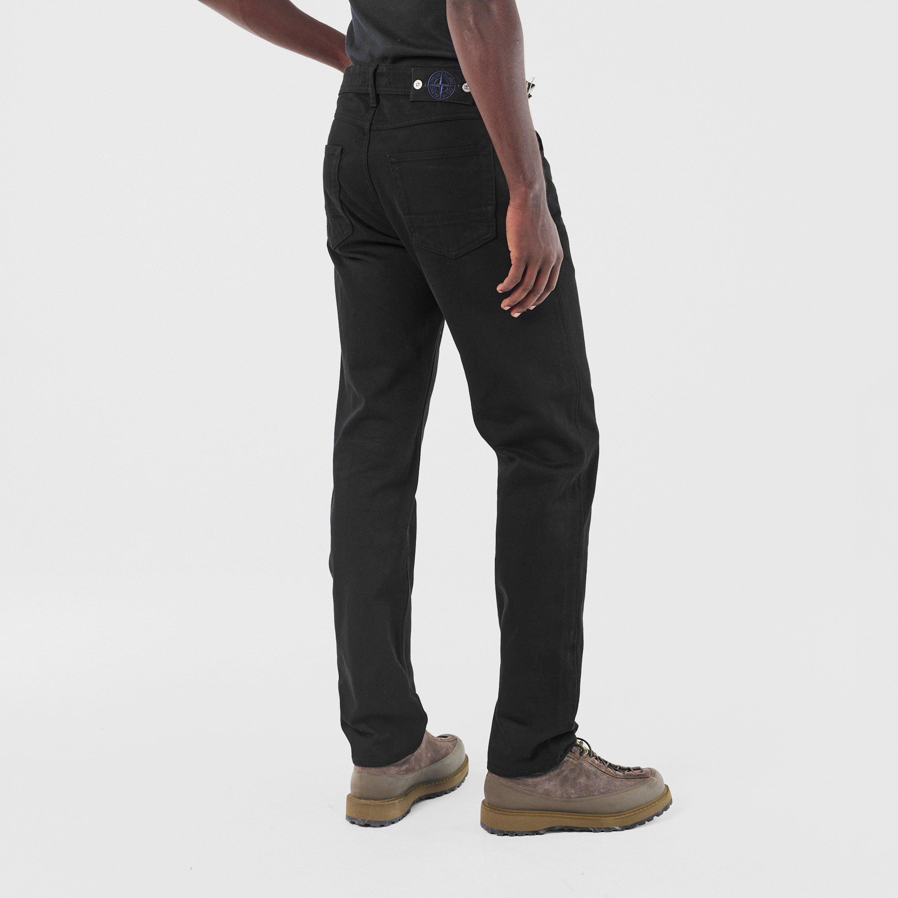 Black V0029 - Stone Island - Mens Denim Research Regular Fit Jeans - 4