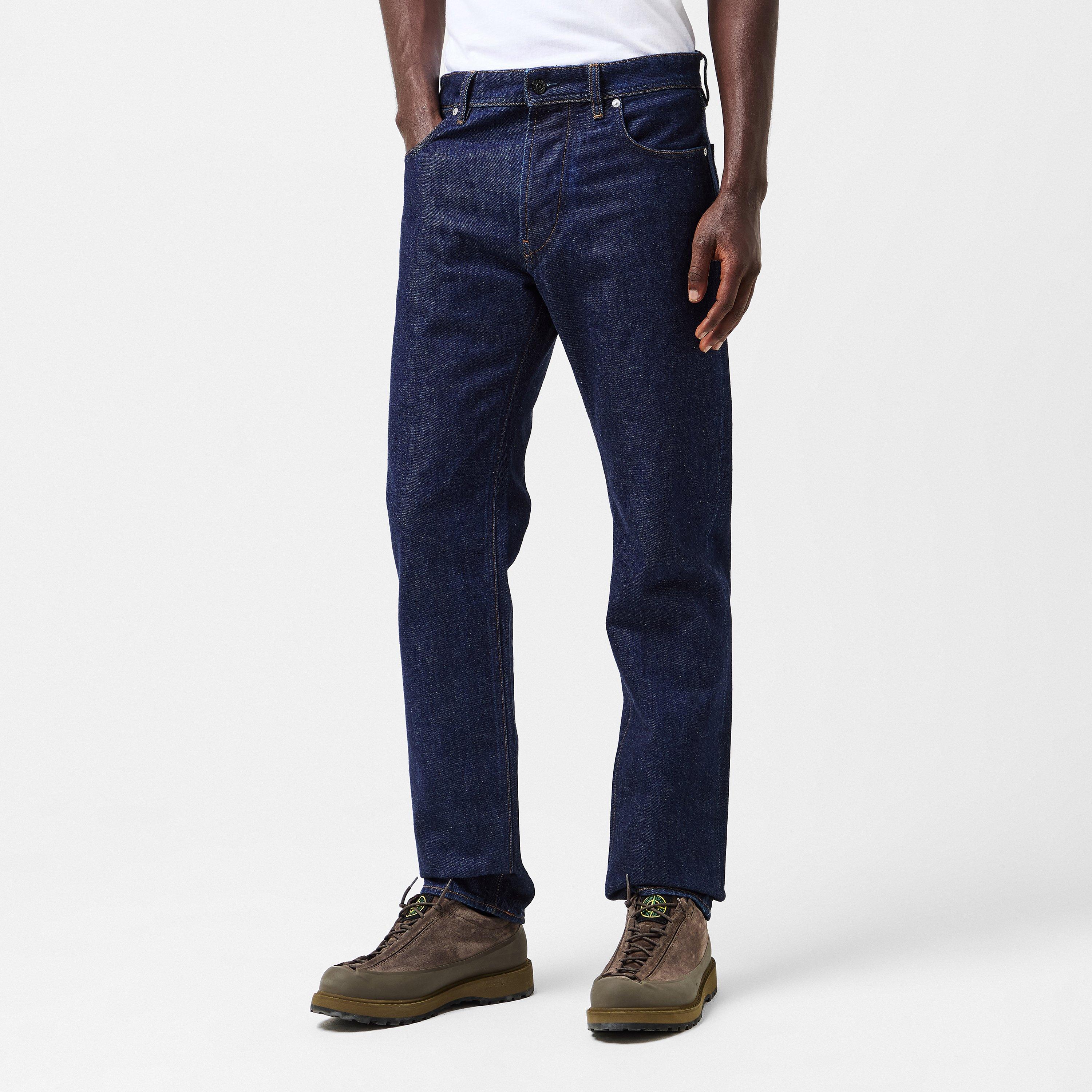 Indigo VJ201 - Stone Island - Mens Denim Research Regular Fit Jeans - 3