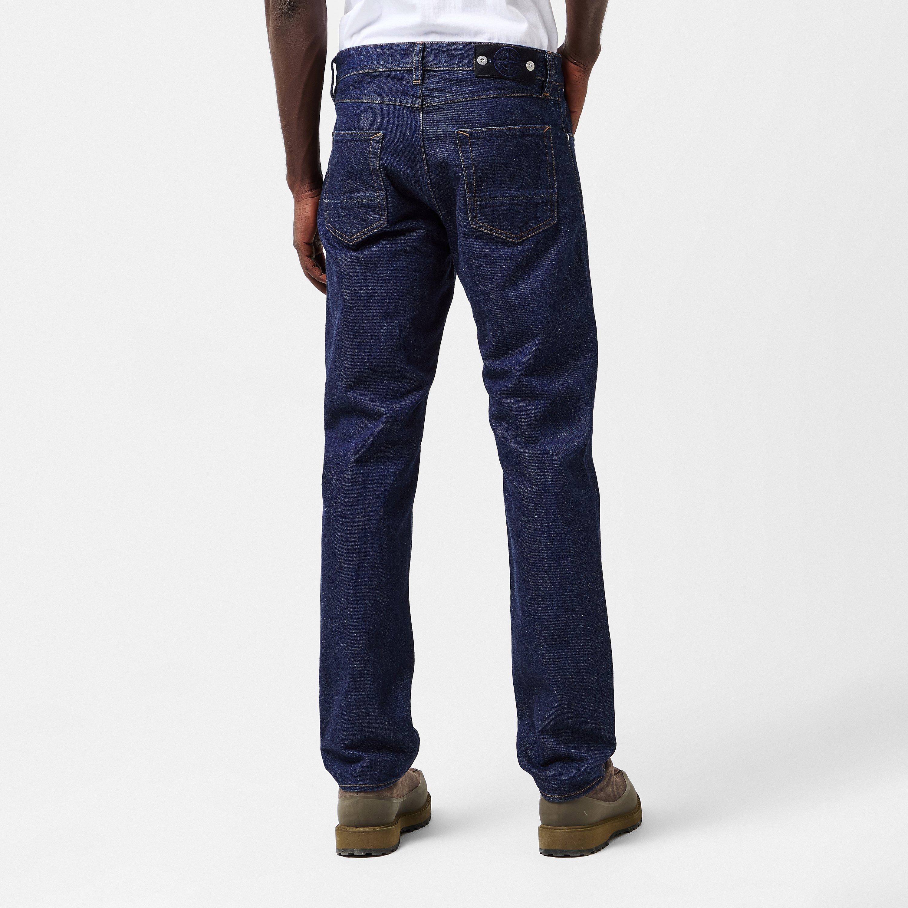 Indigo VJ201 - Stone Island - Mens Denim Research Regular Fit Jeans - 4
