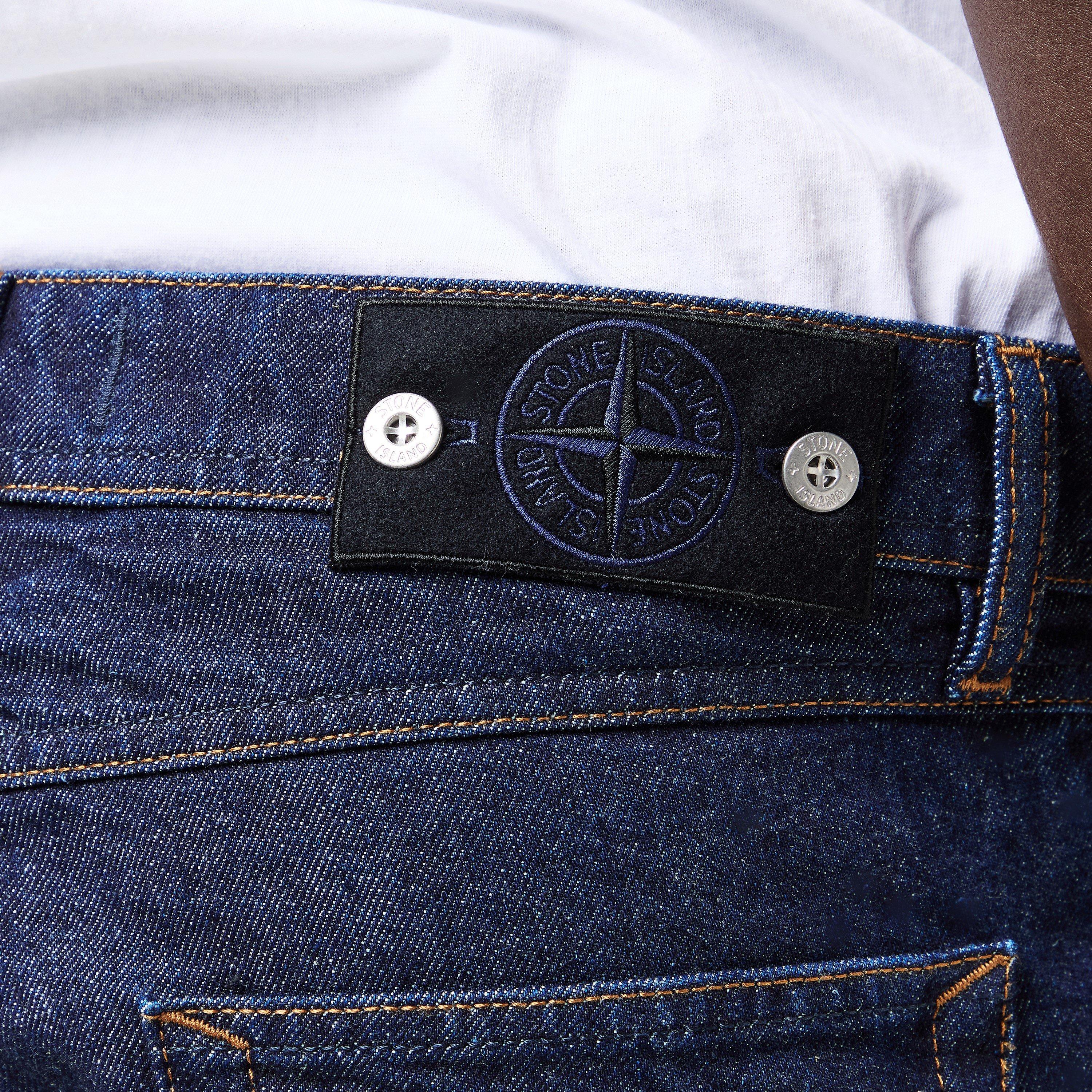 Indigo VJ201 - Stone Island - Mens Denim Research Regular Fit Jeans - 5