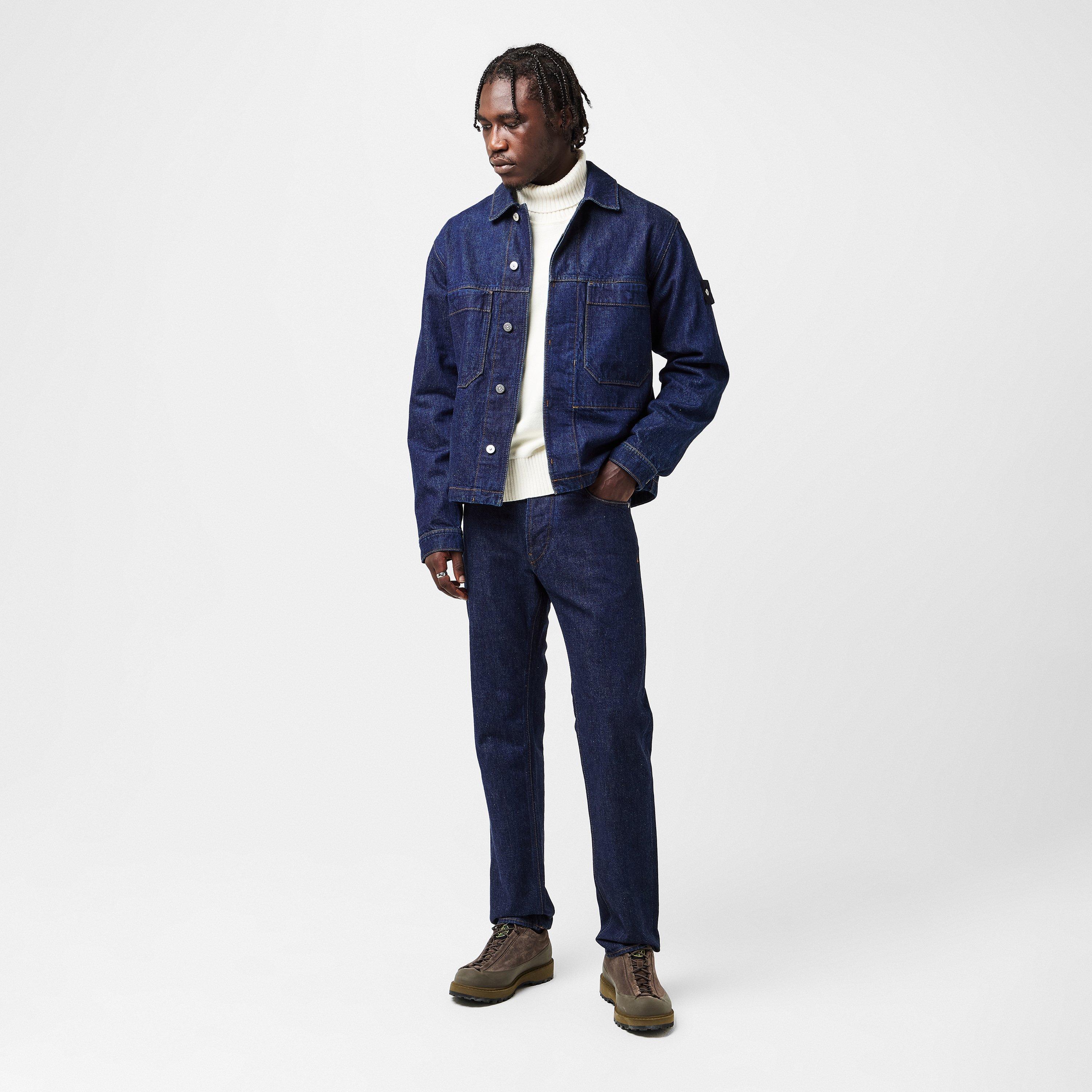 Indigo VJ201 - Stone Island - Mens Denim Research Regular Fit Jeans - 6