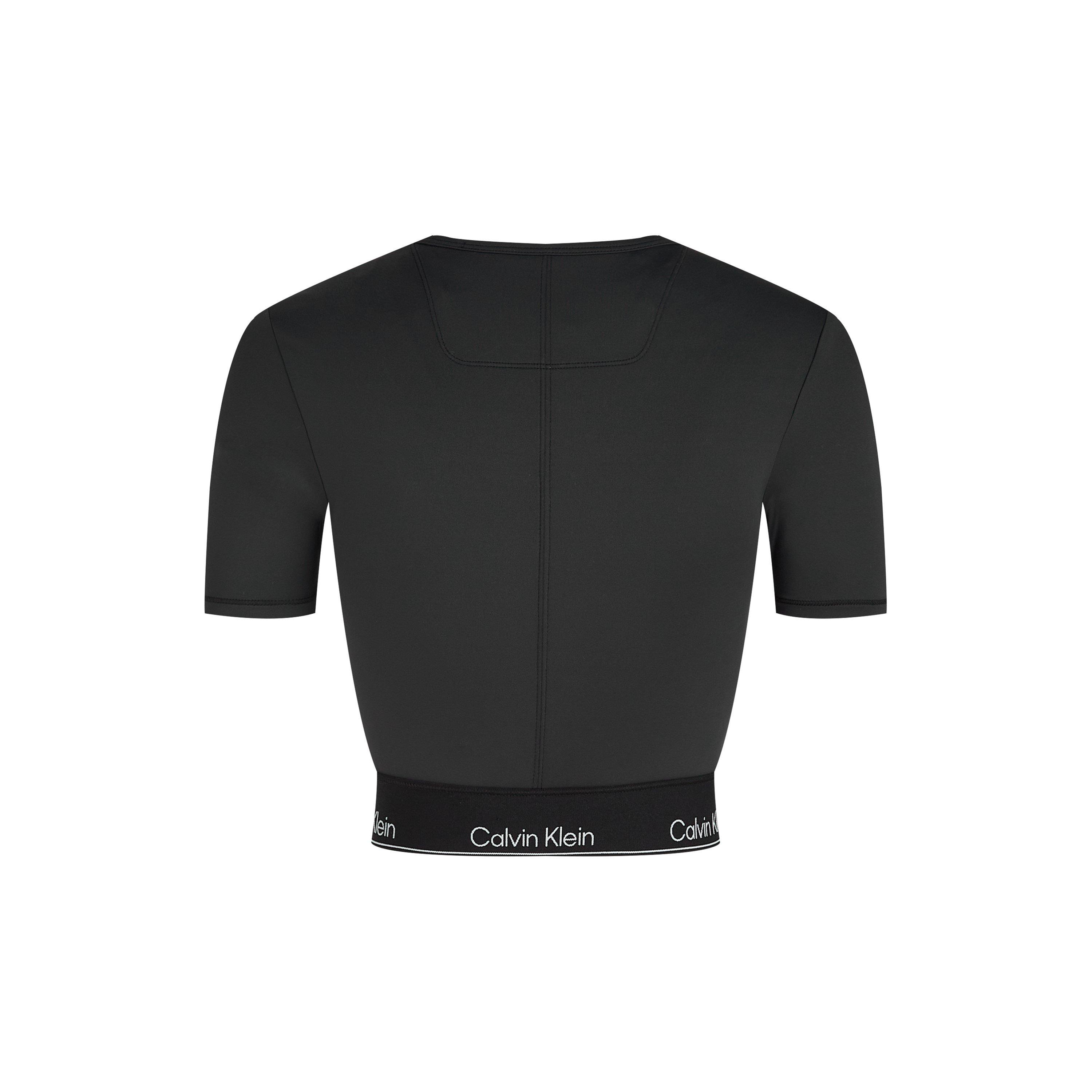 Zwart - Calvin Klein - Women&#x27;s Mod Tape Crop Tops - 7