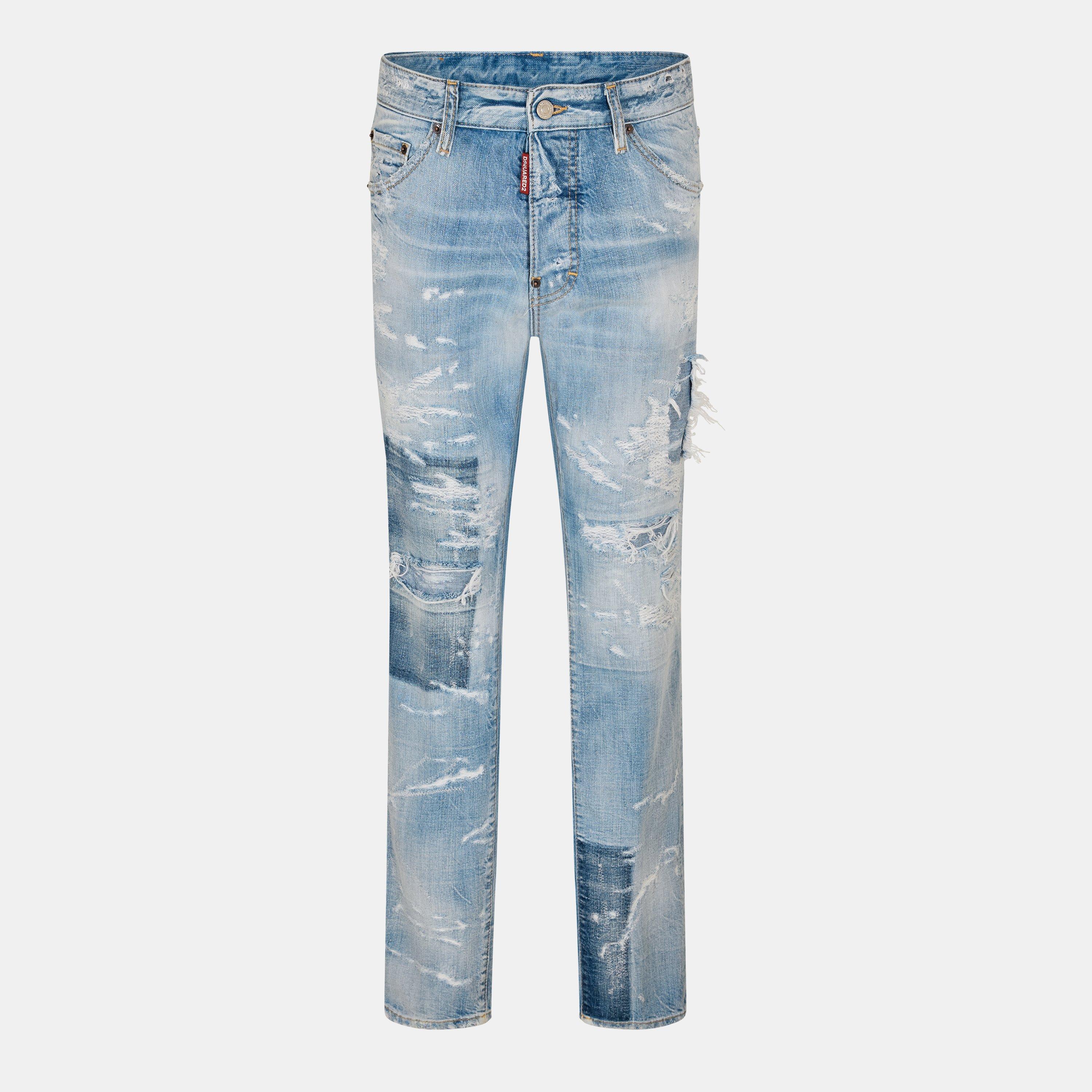 Navy Blue - DSquared2 - Men's DSQ Cool Guy Slim Fit Jeans - 1