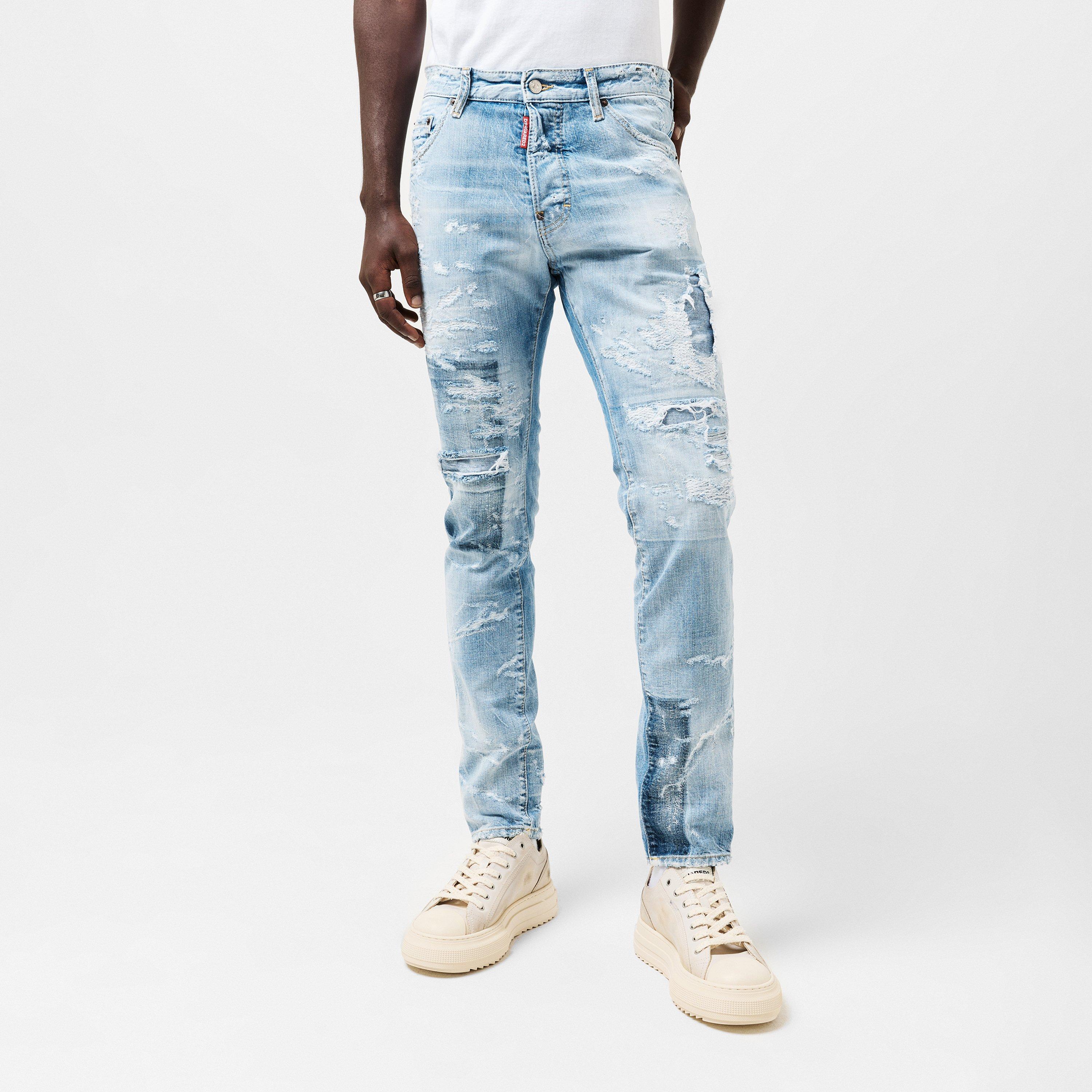 Navy Blue - DSquared2 - Men's DSQ Cool Guy Slim Fit Jeans - 3