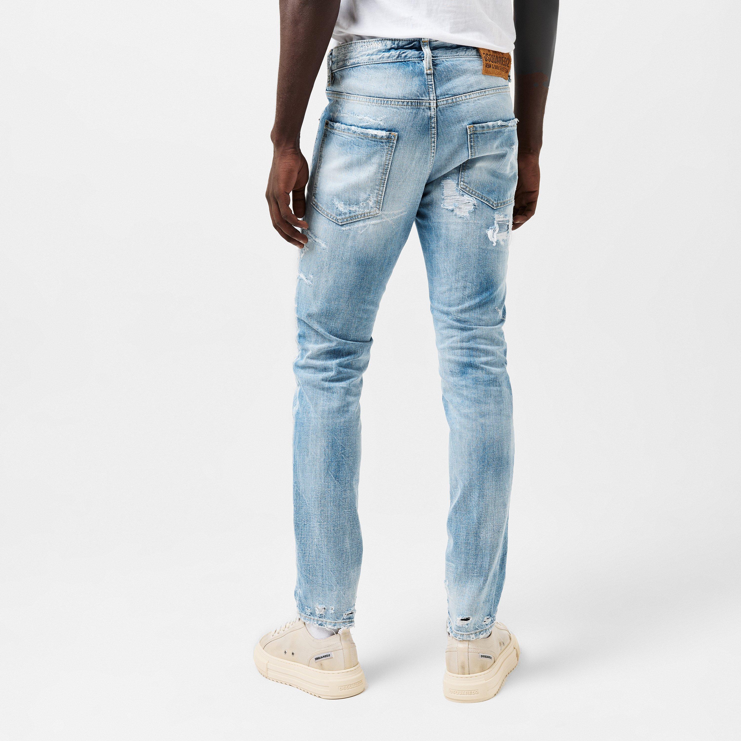 Navy Blue - DSquared2 - Men's DSQ Cool Guy Slim Fit Jeans - 4