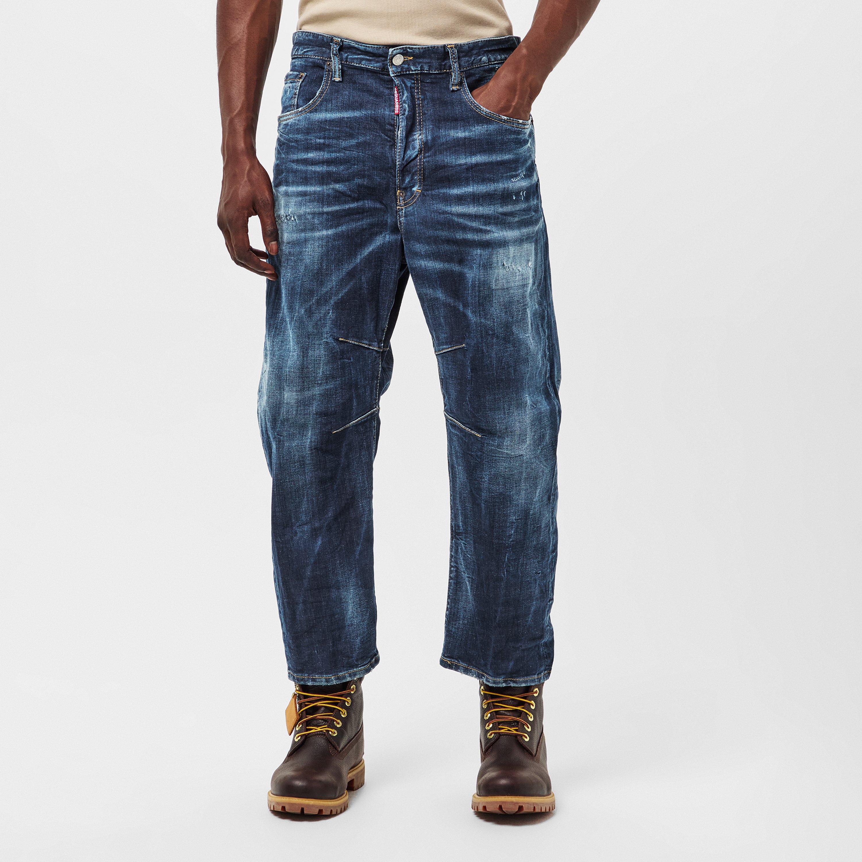 Navy Blue - DSquared2 - Men's Straight Jeans - 3