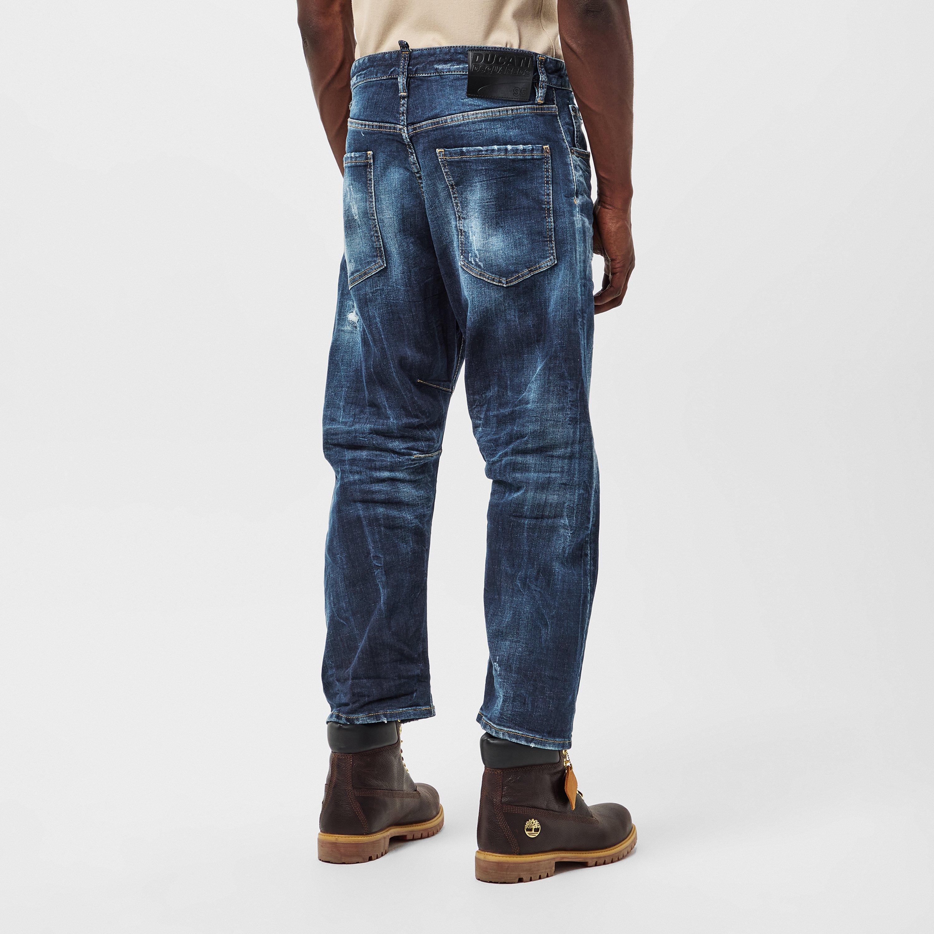 Navy Blue - DSquared2 - Men's Straight Jeans - 4