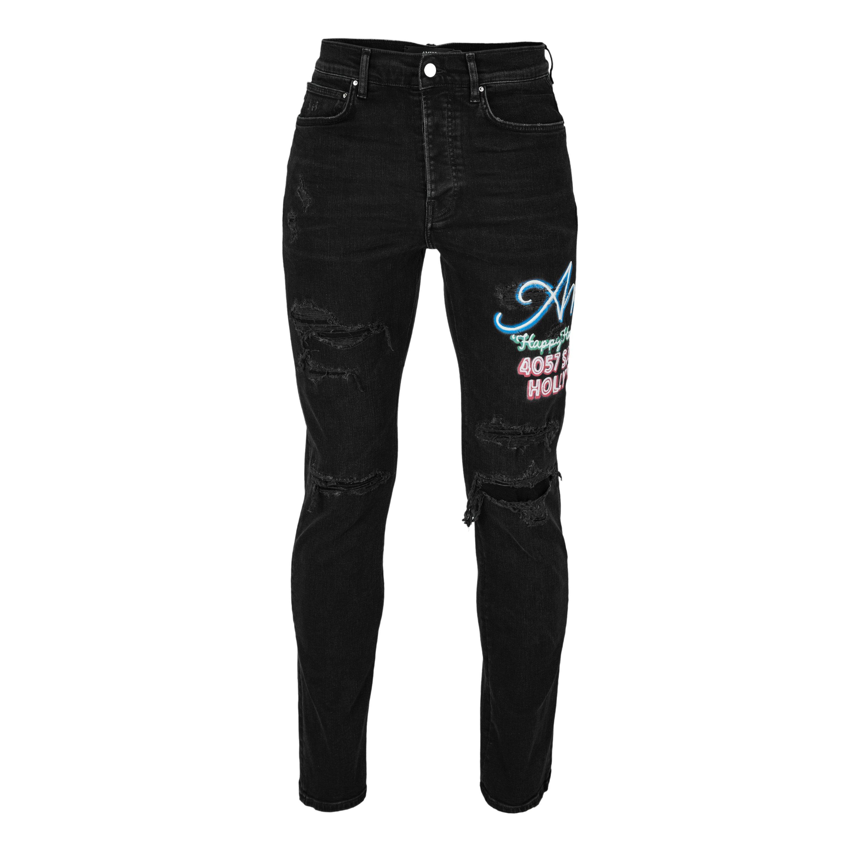 Dusk Black - Amiri - Men's Slim Fit Jeans - 1