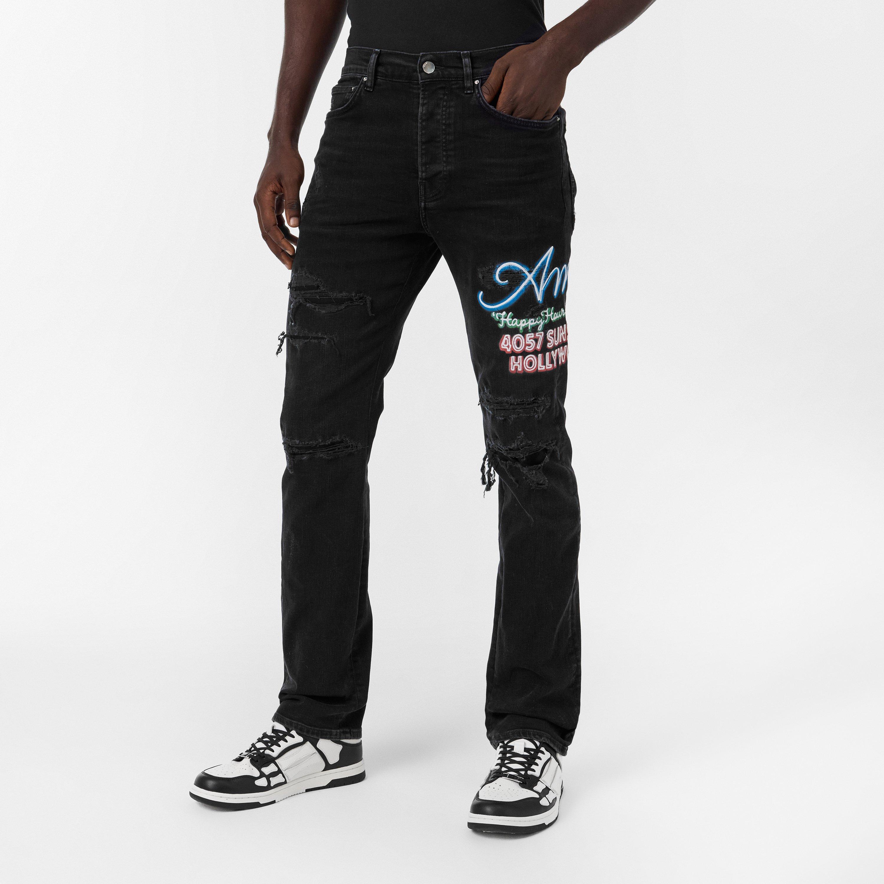 Dusk Black - Amiri - Men's Slim Fit Jeans - 3
