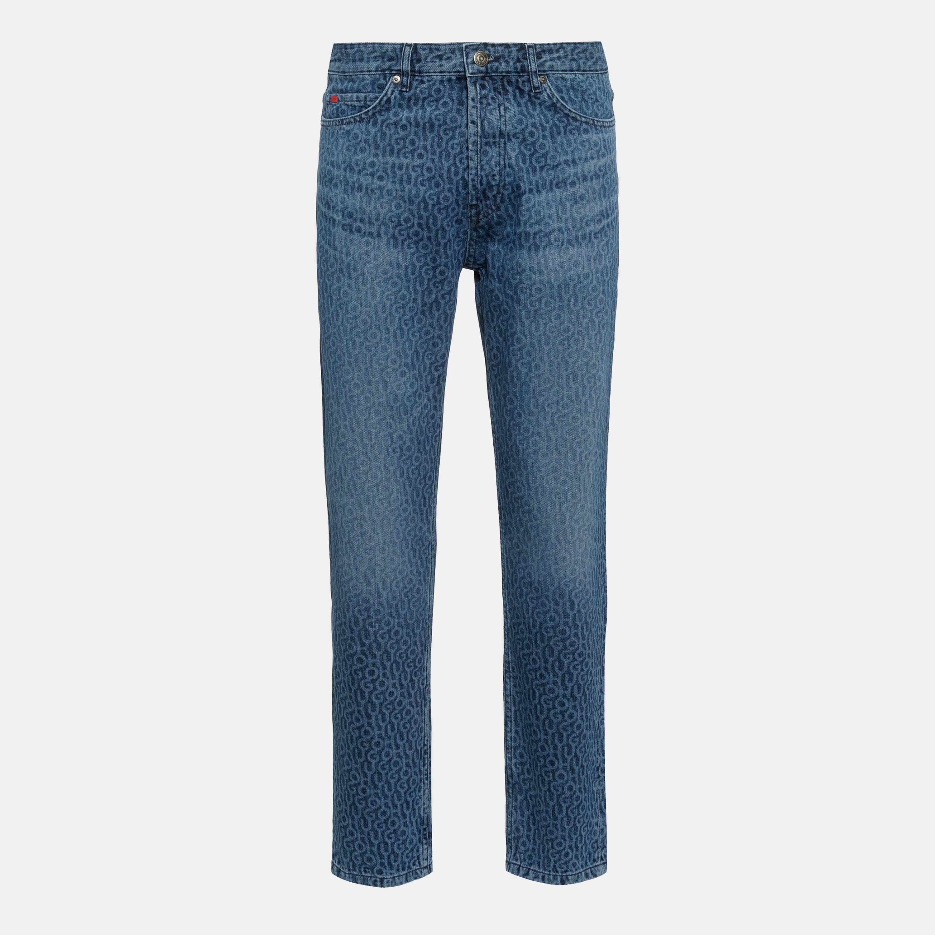 Hugo Men's Slim Fit Jeans - Turq/Aqua - 33W R
