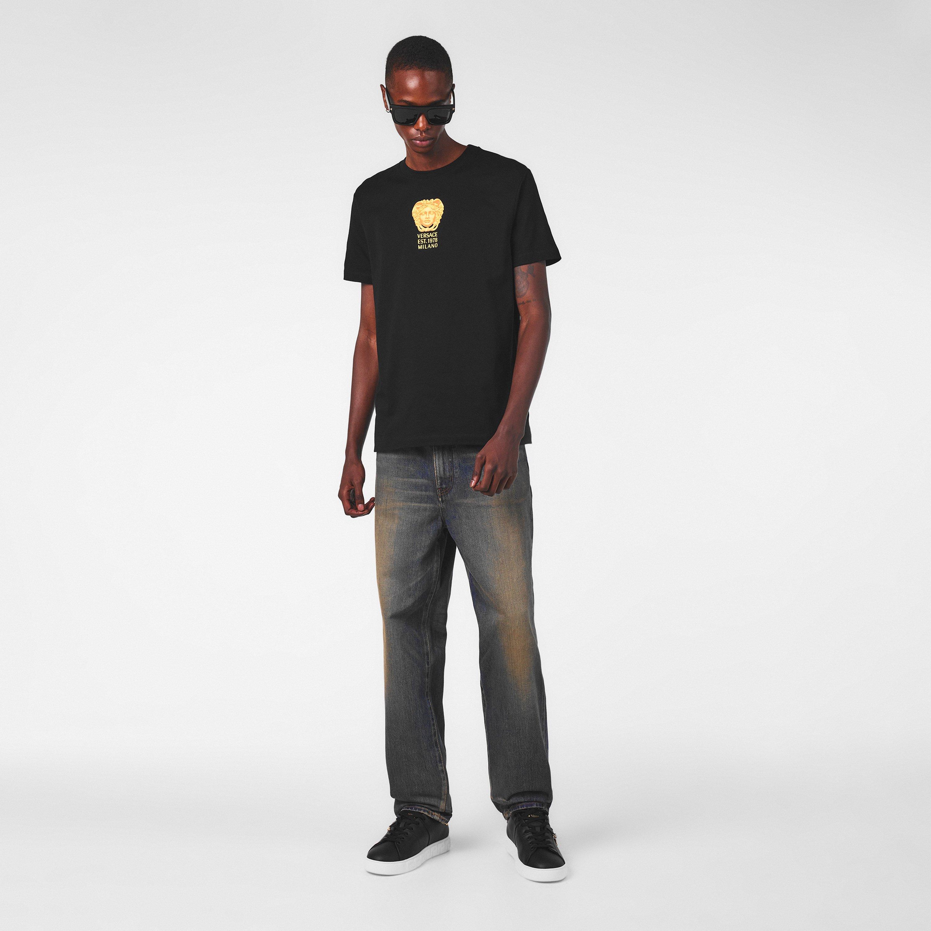 Blue - Versace - Men's Straight Jeans - 6