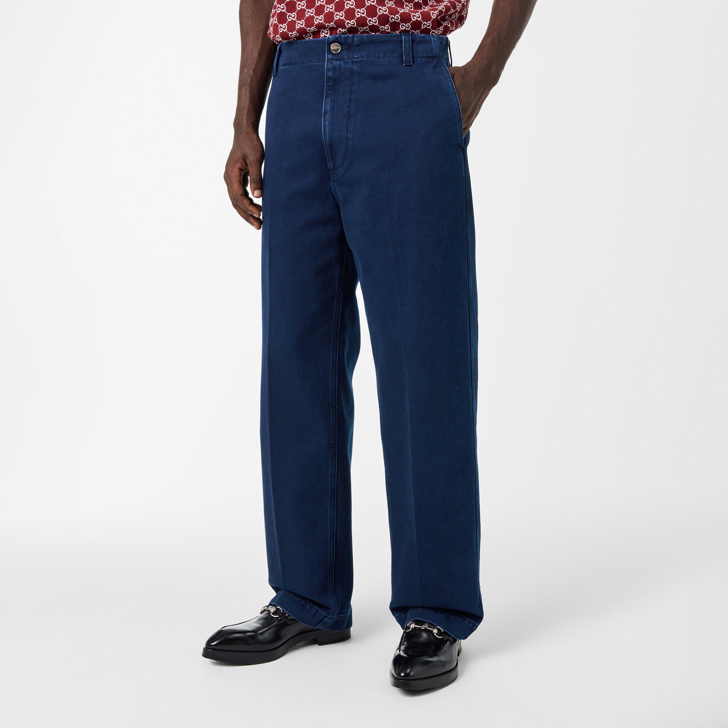 Blue - Gucci - Men's Straight Jeans - 3