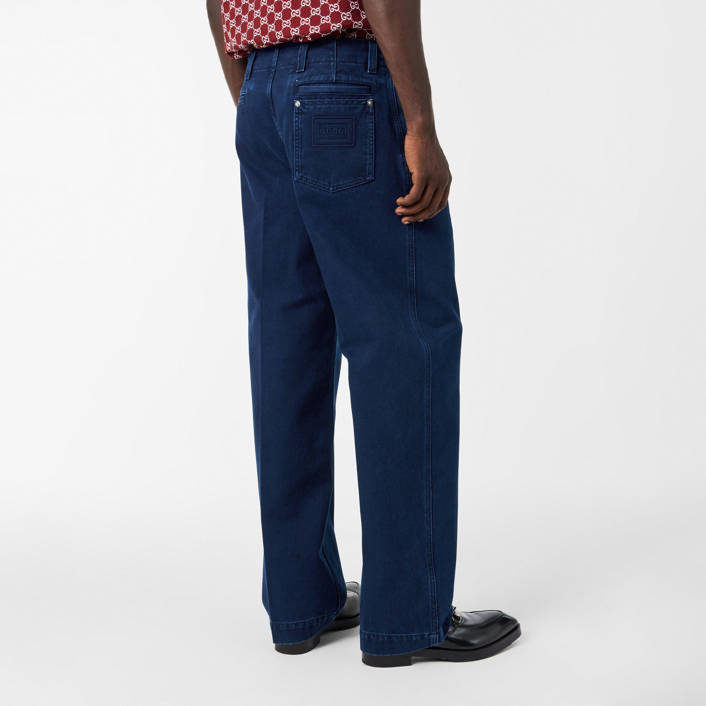 Blue - Gucci - Men's Straight Jeans - 4