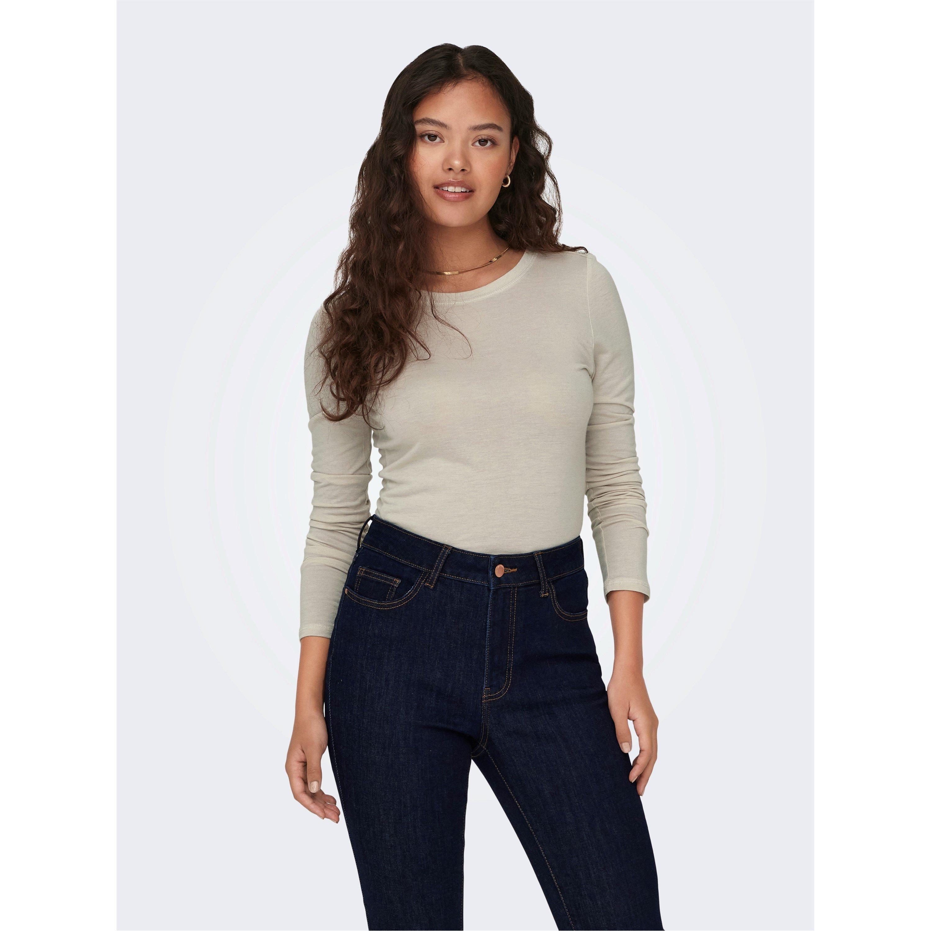 Whitecap Cinzento - Only - Women's Long Sleeve T-Shirt - 2