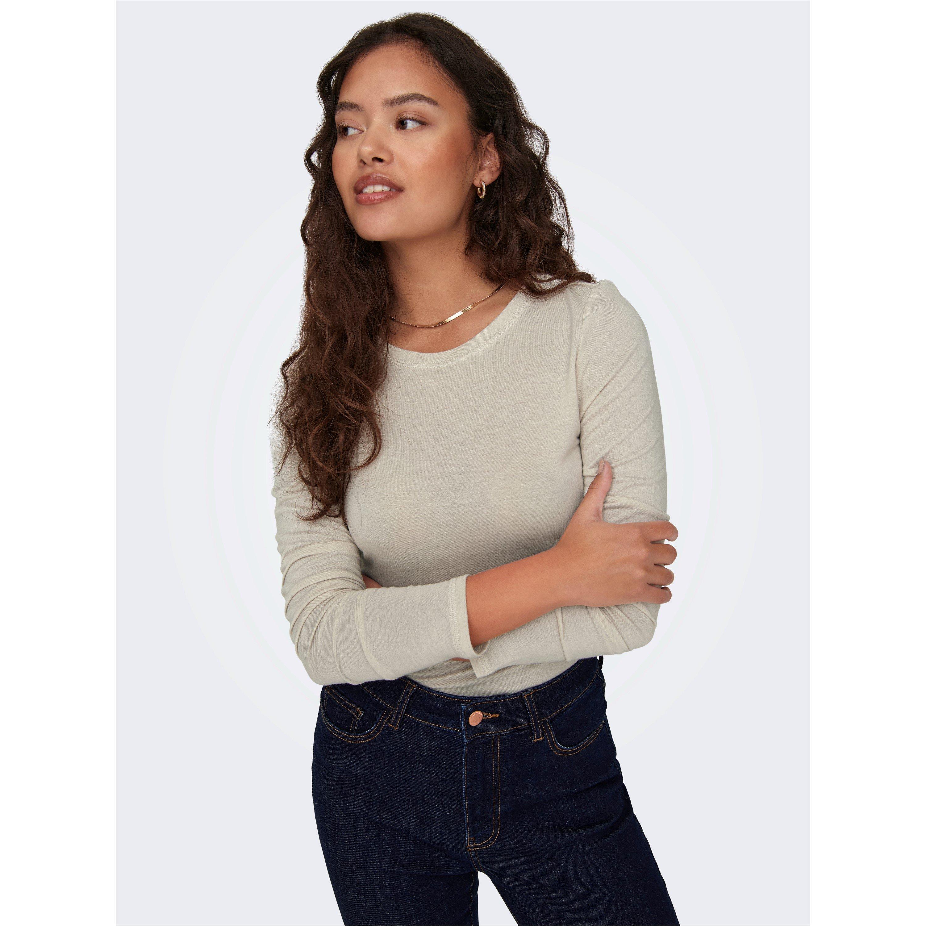Whitecap Cinzento - Only - Women's Long Sleeve T-Shirt - 3