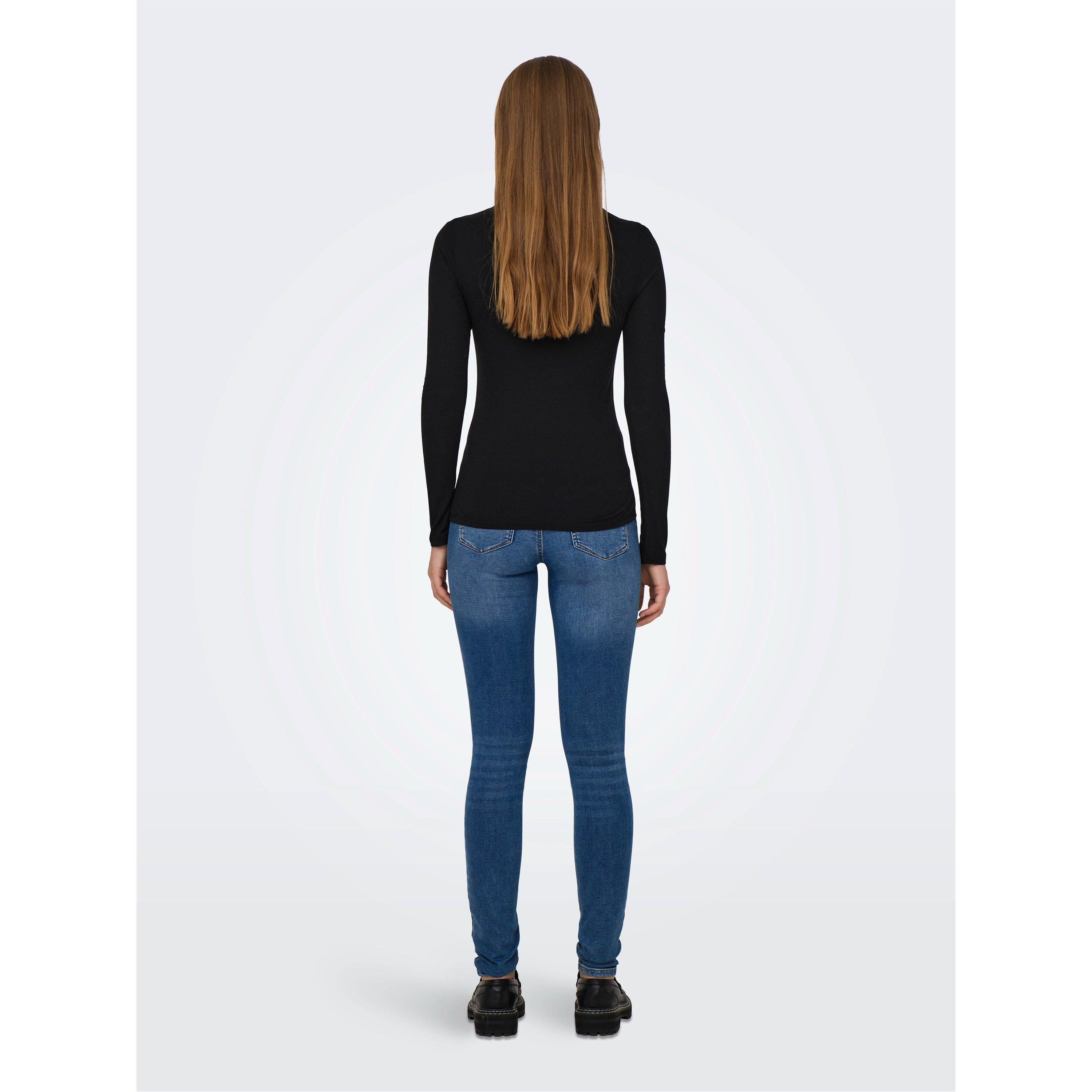 Schwarz - Only - Long Sleeve T-Shirt - 5