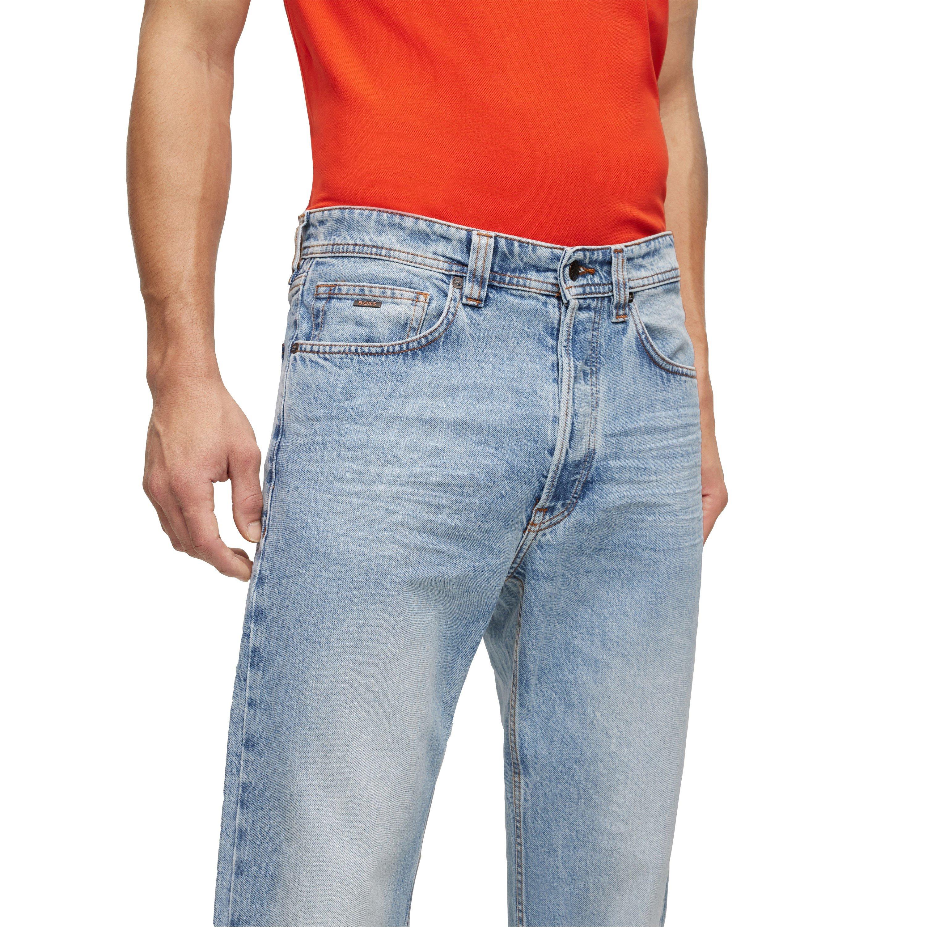 Medium Blue - Boss - Men's Akron Bc Slim Fit Jeans - 3