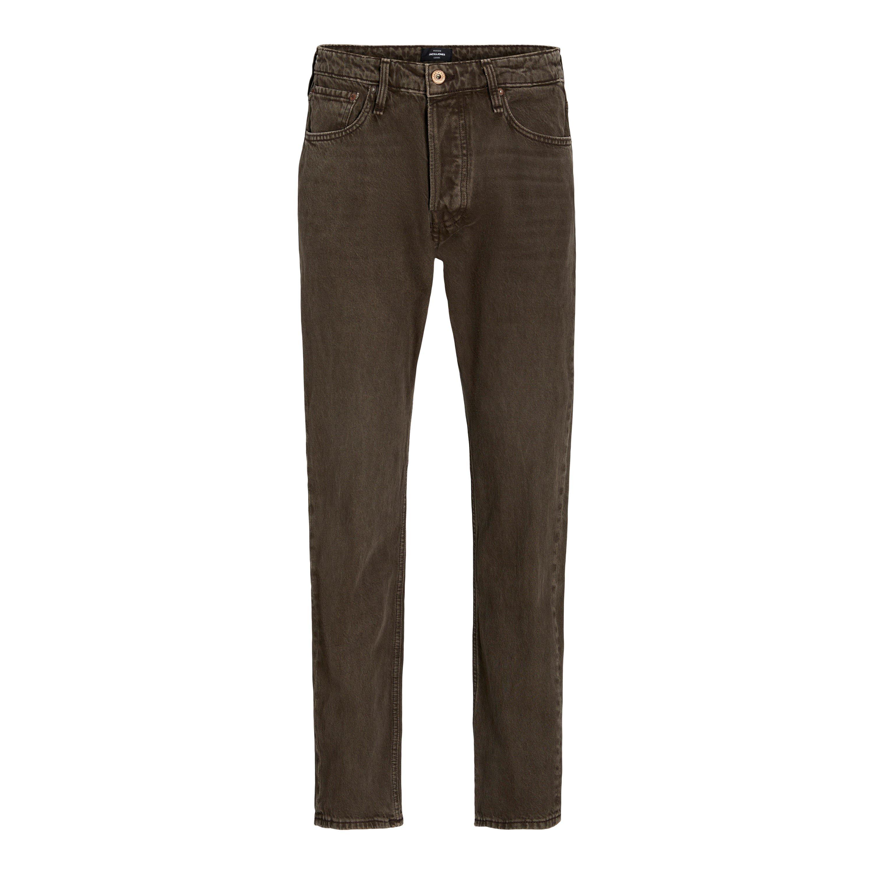 Chocolate Brown - Jack and Jones - Men's Chris Cooper Straight Leg Jeans - 1