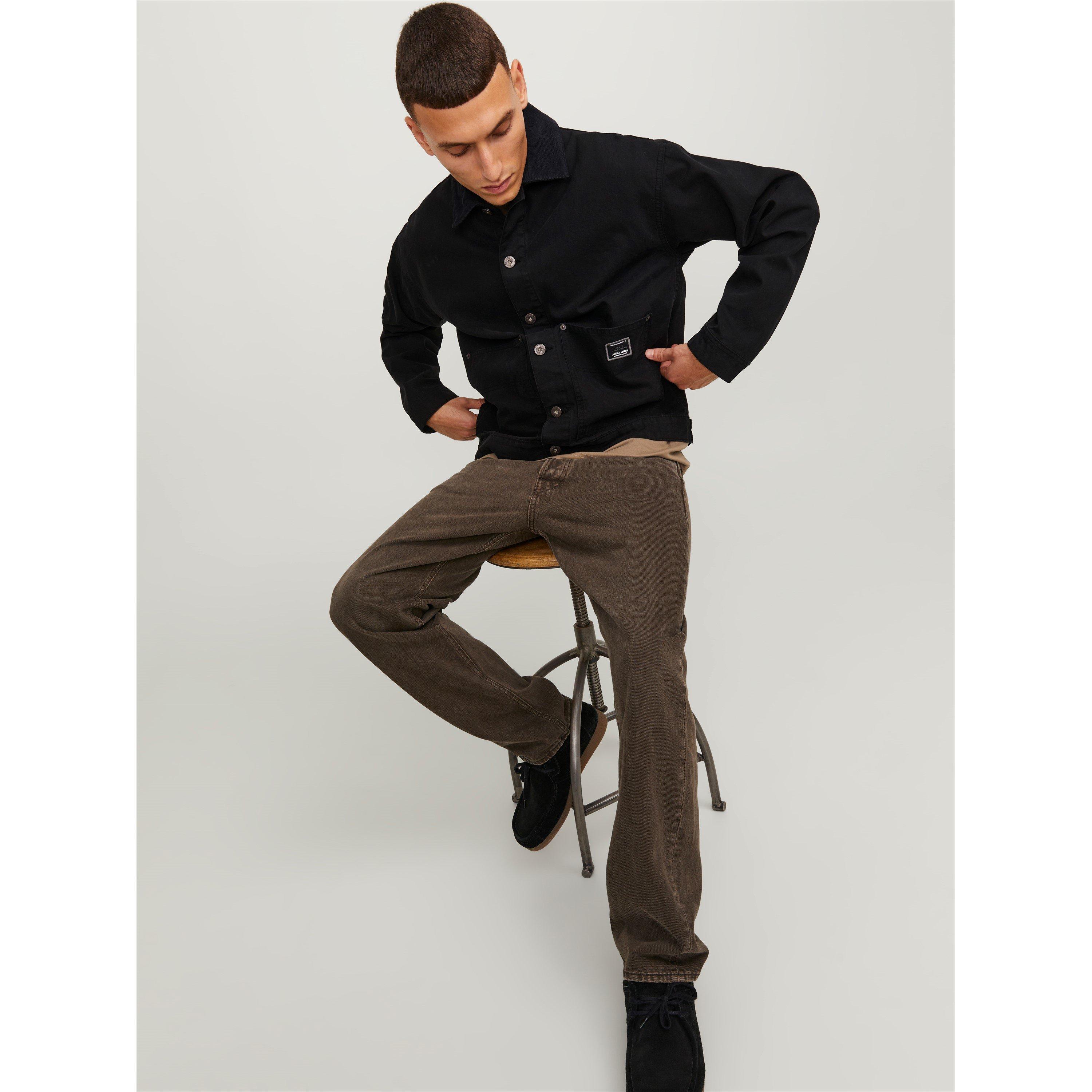 Chocolate Brown - Jack and Jones - Chris Cooper Regular Fit Jeans Mens - 5